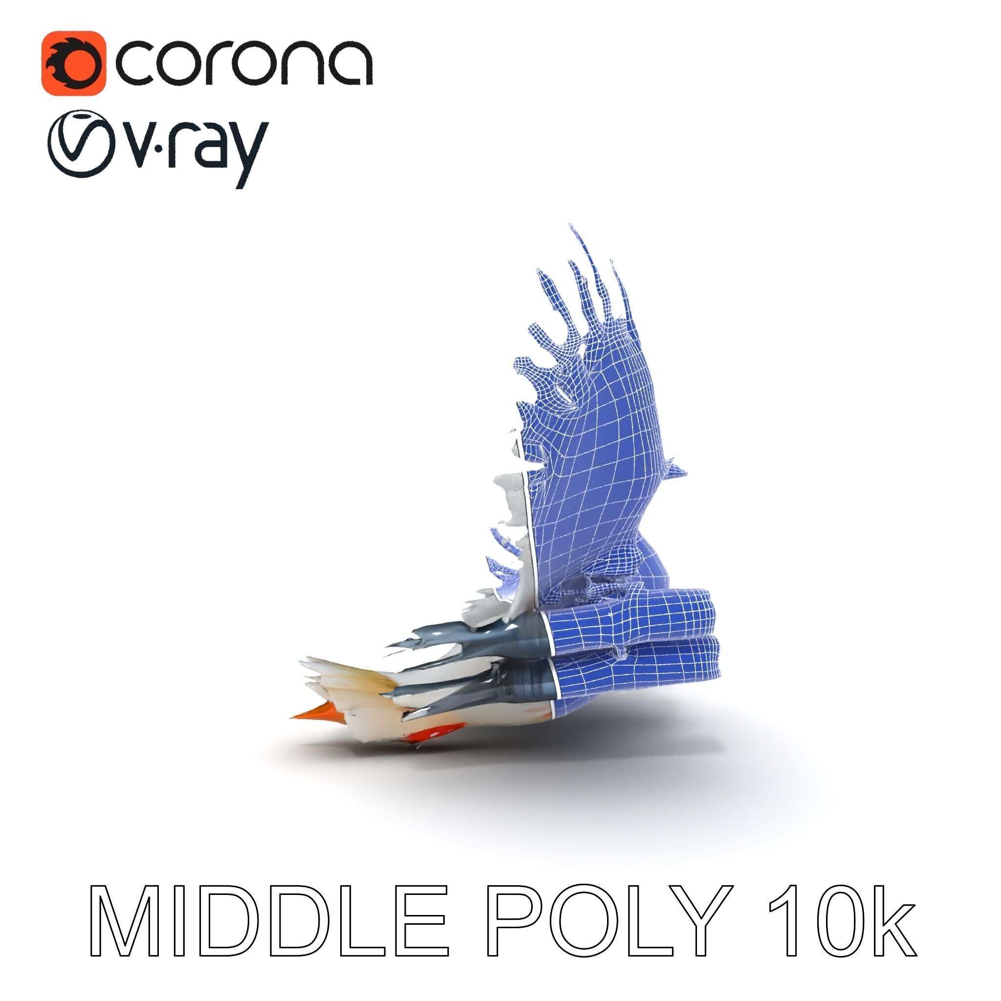 Bombombini Gusini Low-poly 3D model_12