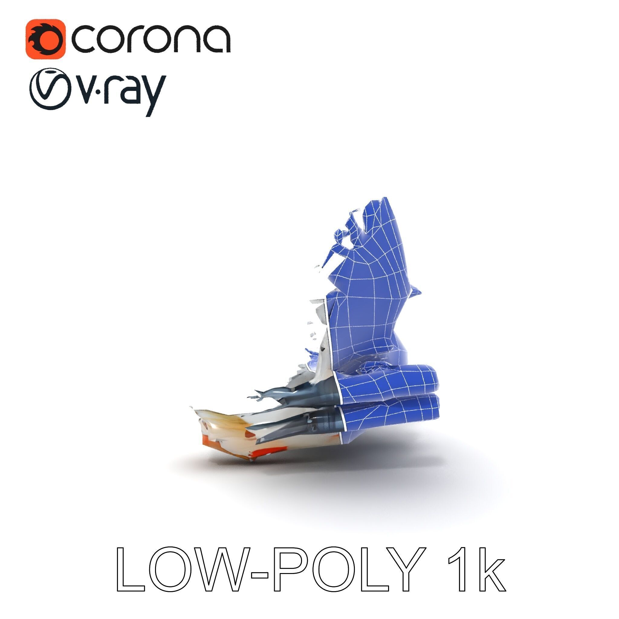 Bombombini Gusini Low-poly 3D model_18