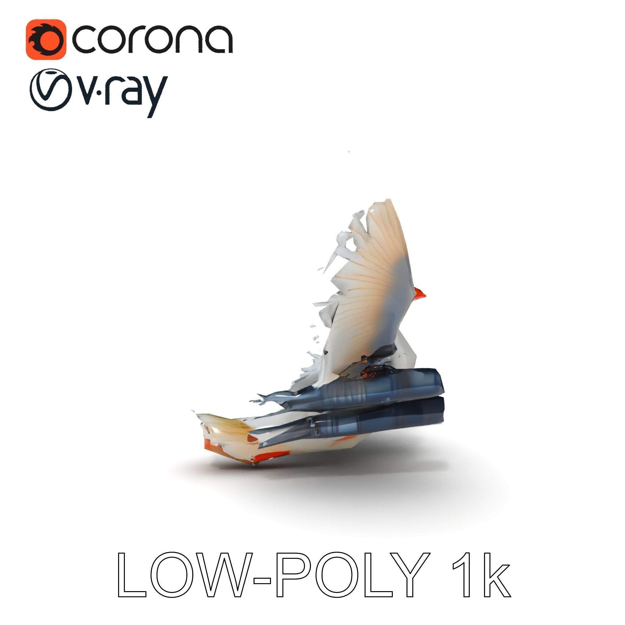 Bombombini Gusini Low-poly 3D model_10