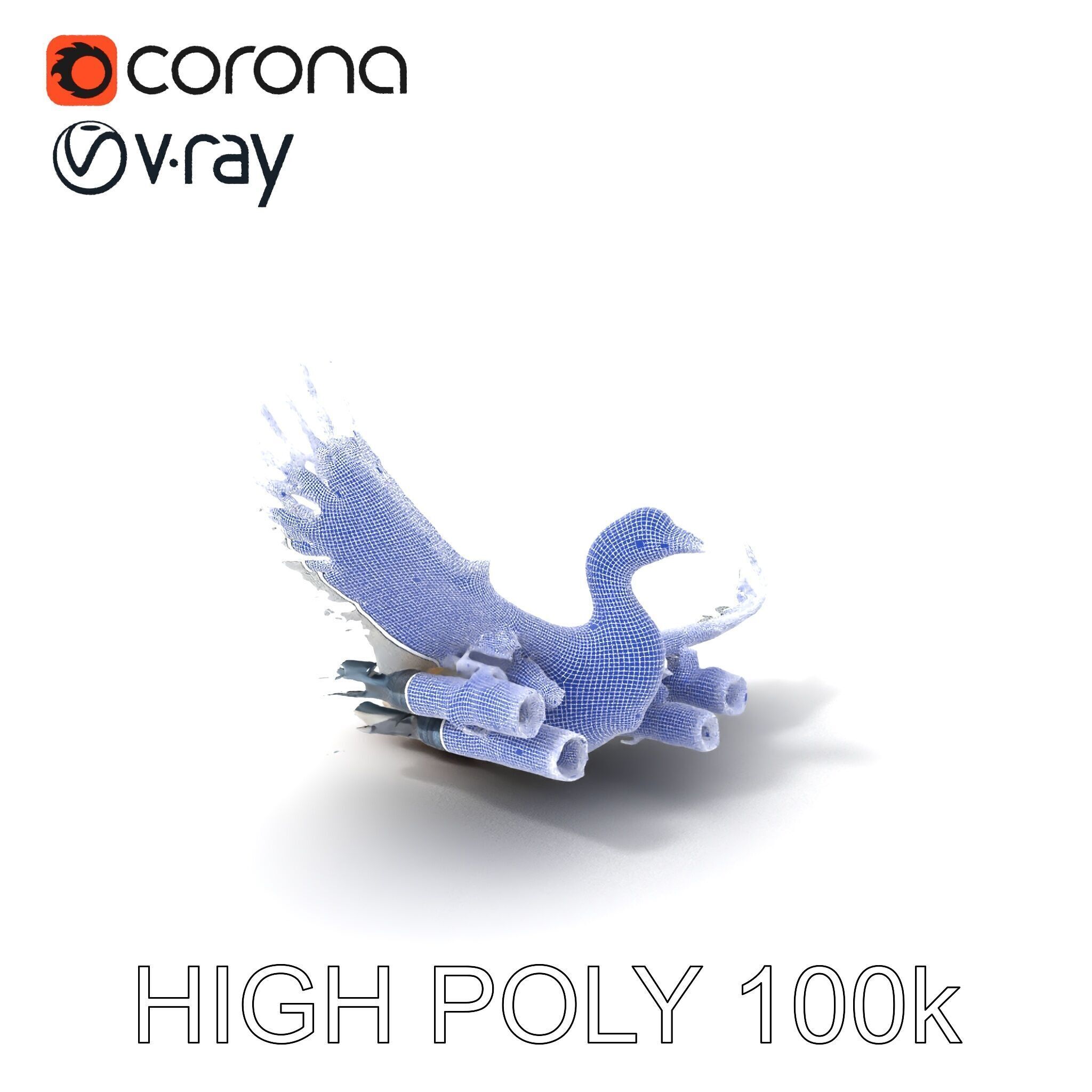 Bombombini Gusini Low-poly 3D model_3