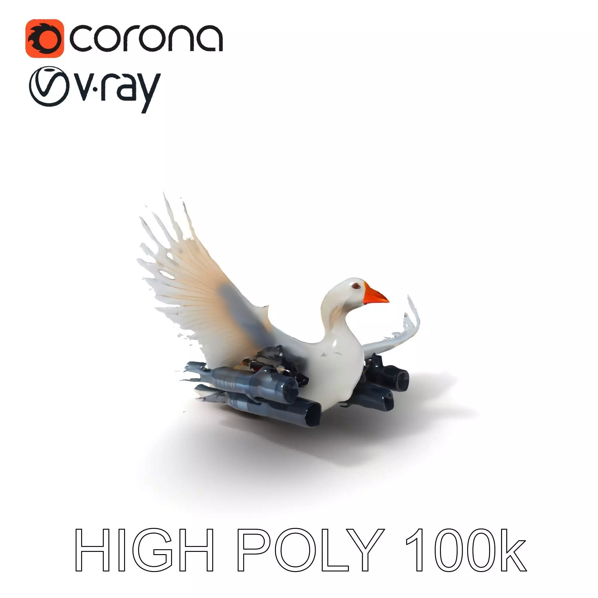 Bombombini Gusini Low-poly 3D model_0