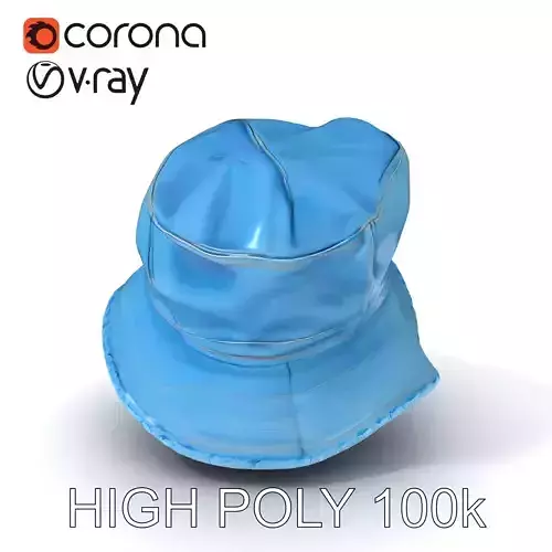 Denim Bucket Hat D Model Pack