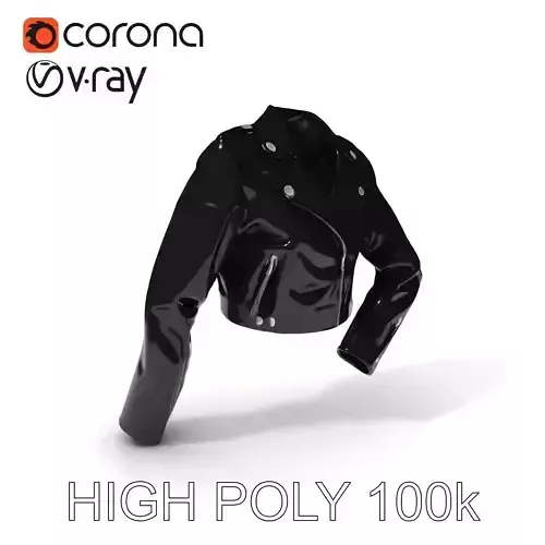 Stylish Leather Jacket D Model Pack