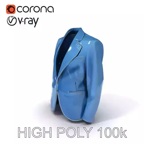 Formal Blue Blazer D Model Pack