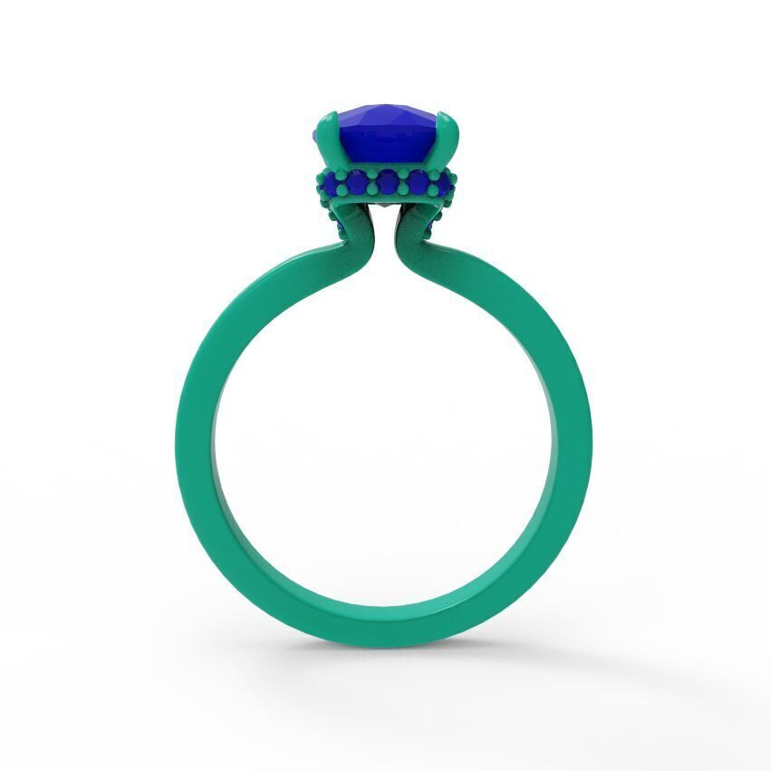  Hidden halo ring 3D print model_2