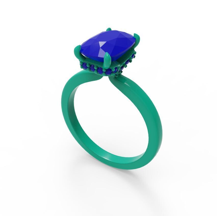  Hidden halo ring 3D print model_4