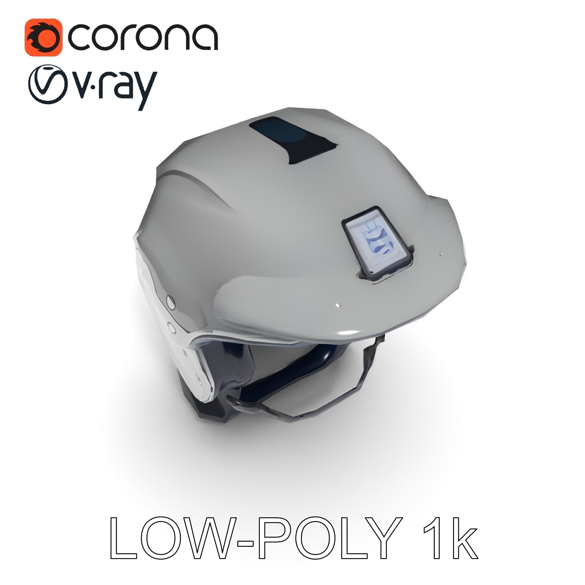 Motorcycle Helmet Model Pack Low-poly 3D model_15