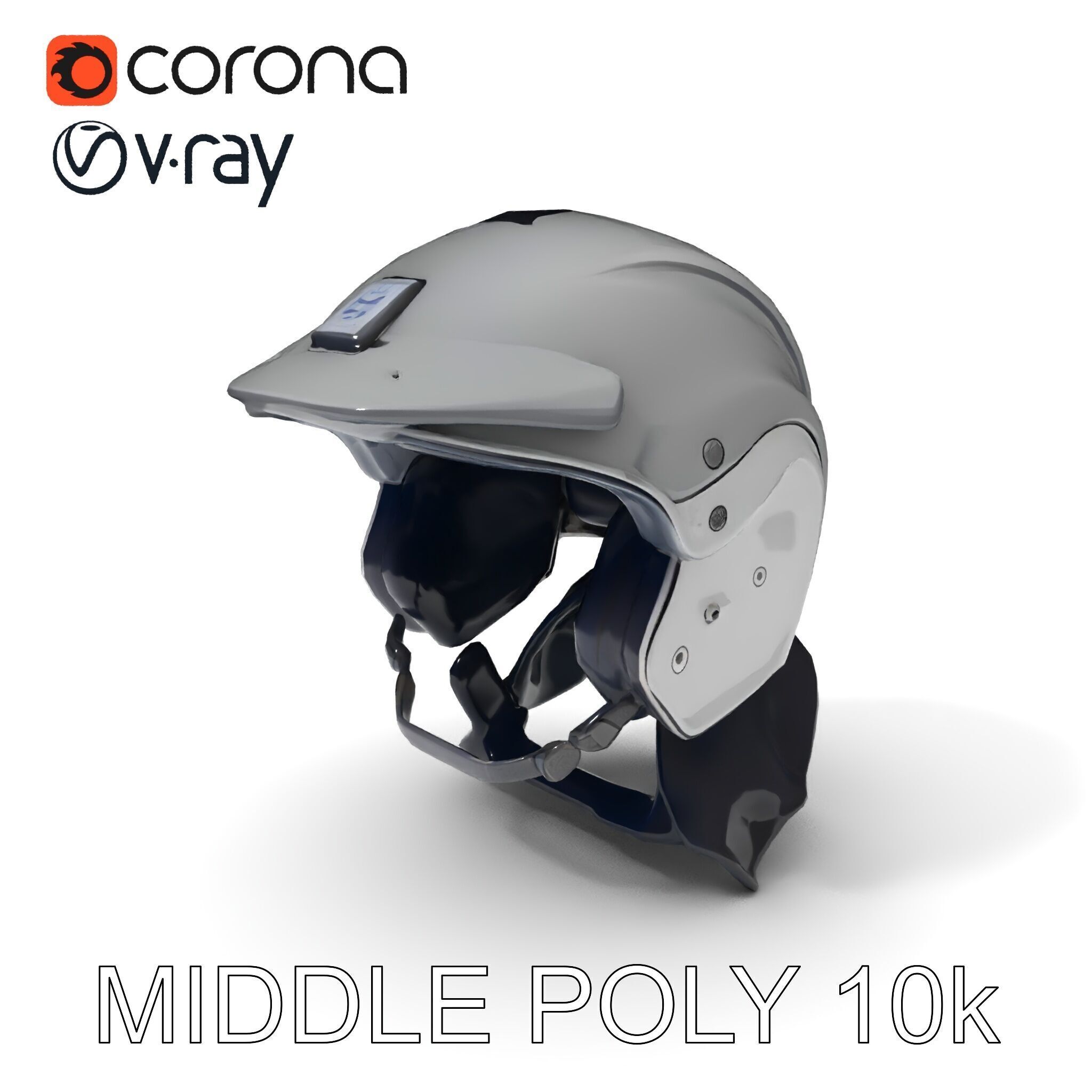 Motorcycle Helmet Model Pack Low-poly 3D model_17