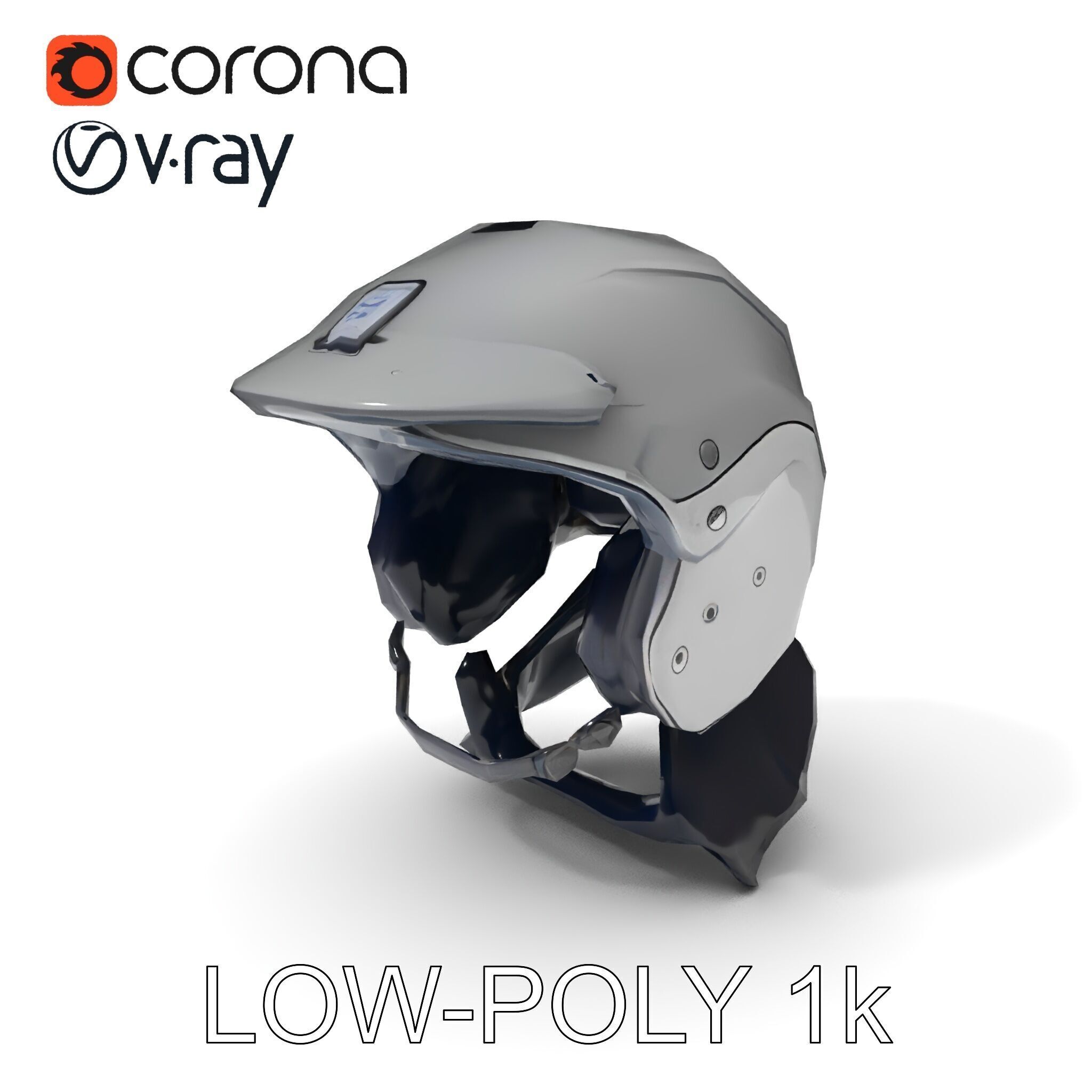 Motorcycle Helmet Model Pack Low-poly 3D model_26