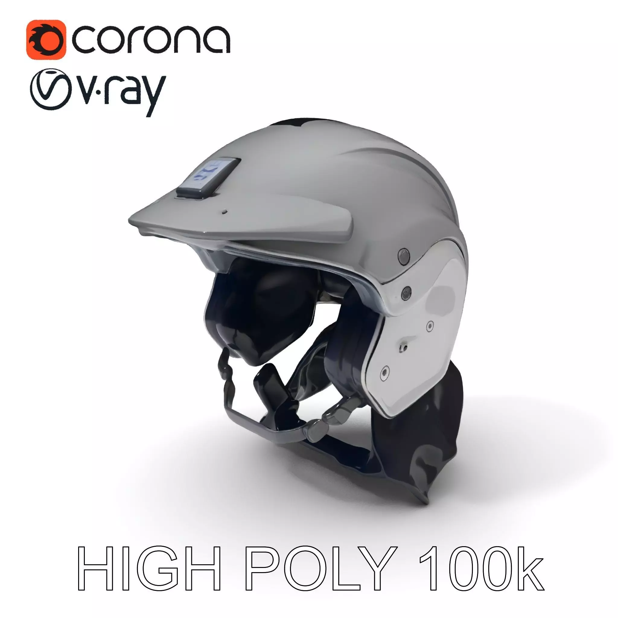 Motorcycle Helmet Model Pack Low-poly 3D model_0