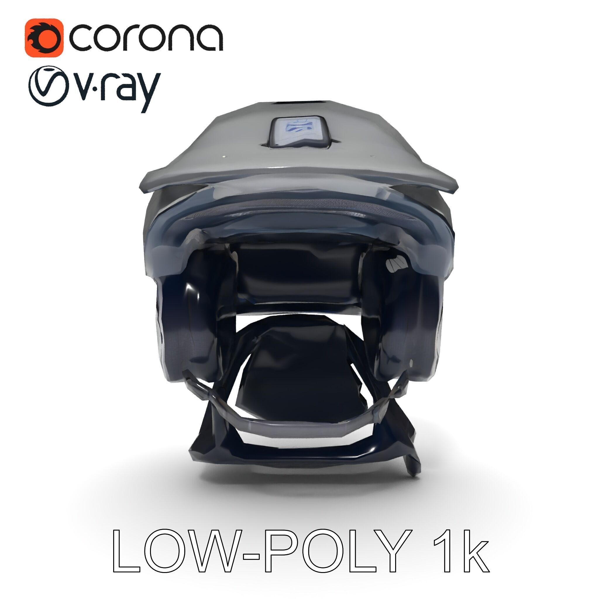 Motorcycle Helmet Model Pack Low-poly 3D model_18