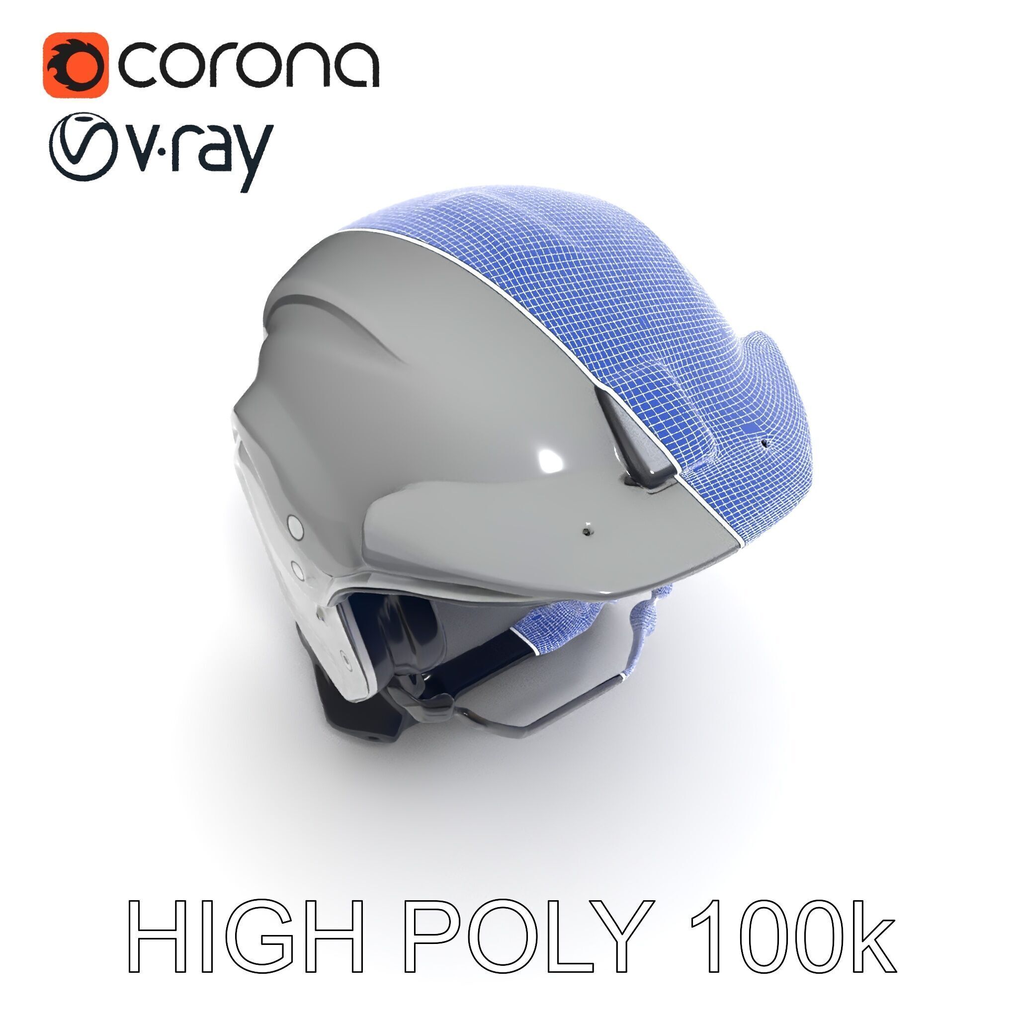 Motorcycle Helmet Model Pack Low-poly 3D model_29