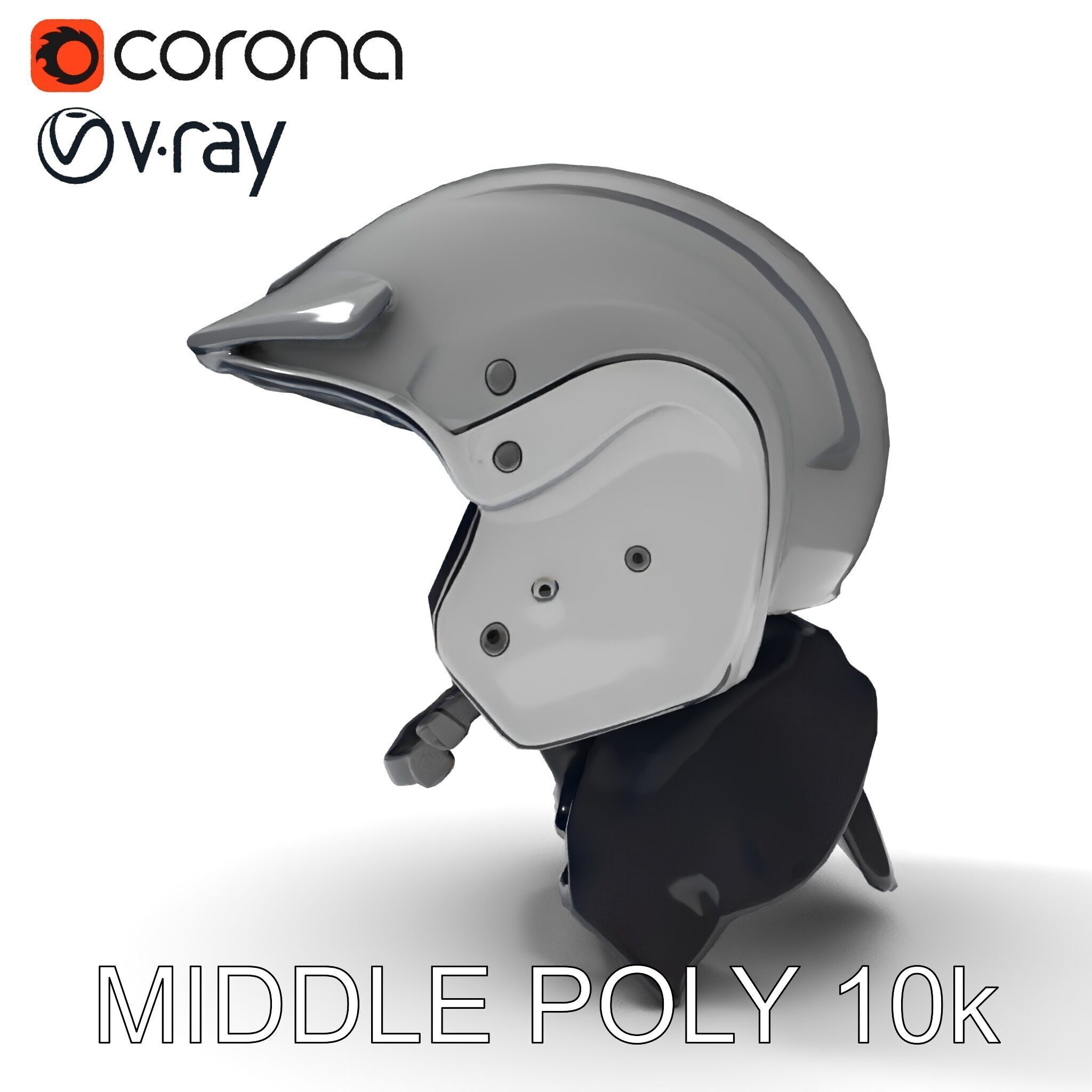 Motorcycle Helmet Model Pack Low-poly 3D model_27