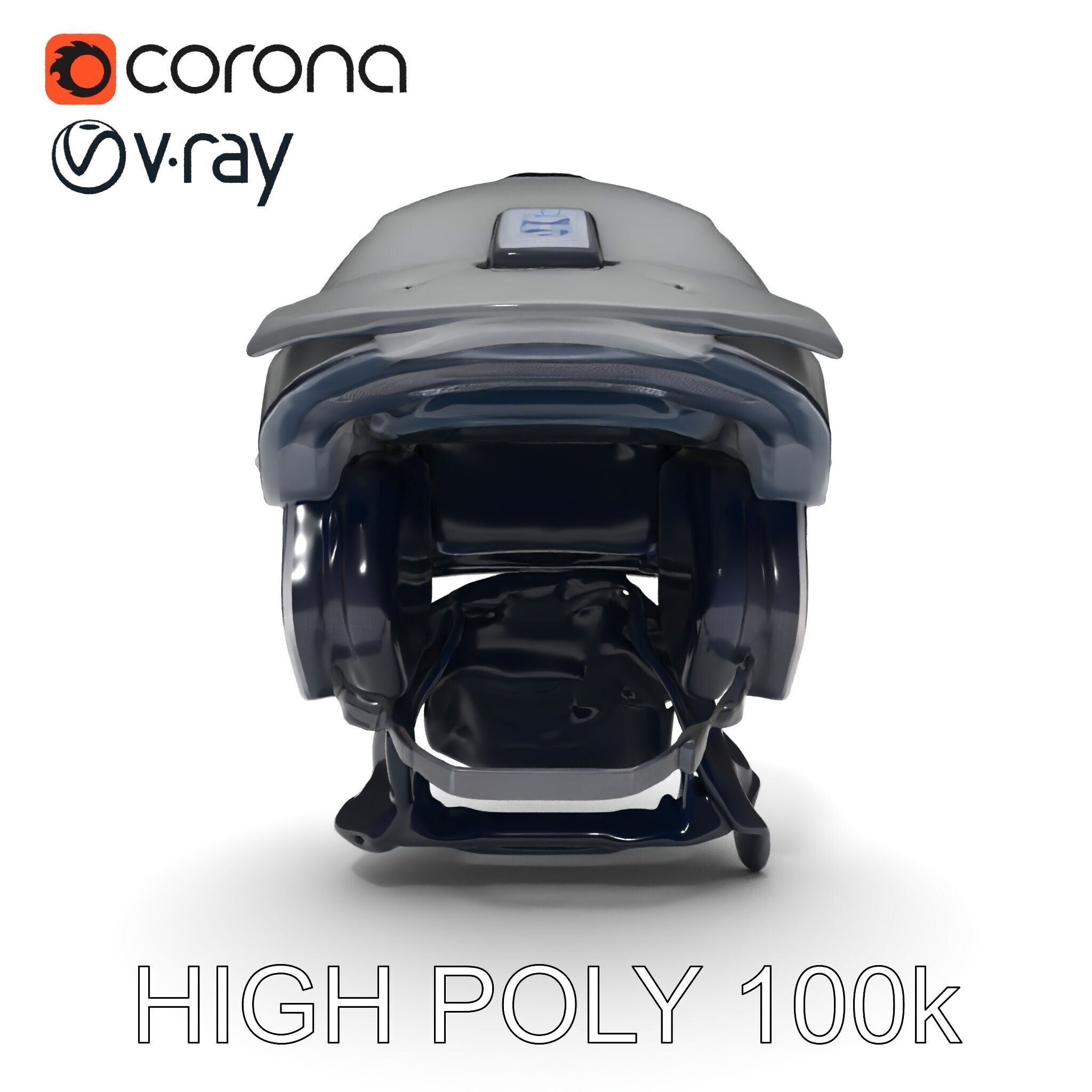 Motorcycle Helmet Model Pack Low-poly 3D model_21