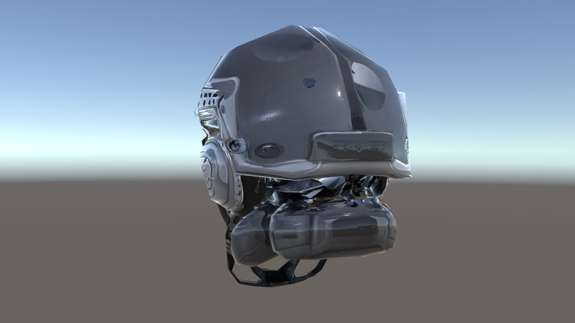 Futuristic Tactical Helmet Model Pack Low-poly 3D model_24