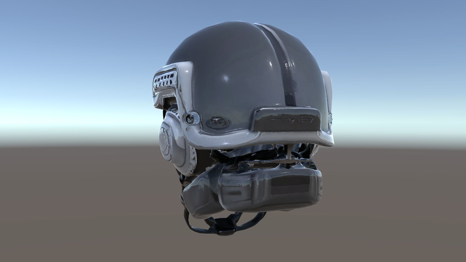 Futuristic Tactical Helmet Model Pack Low-poly 3D model_21