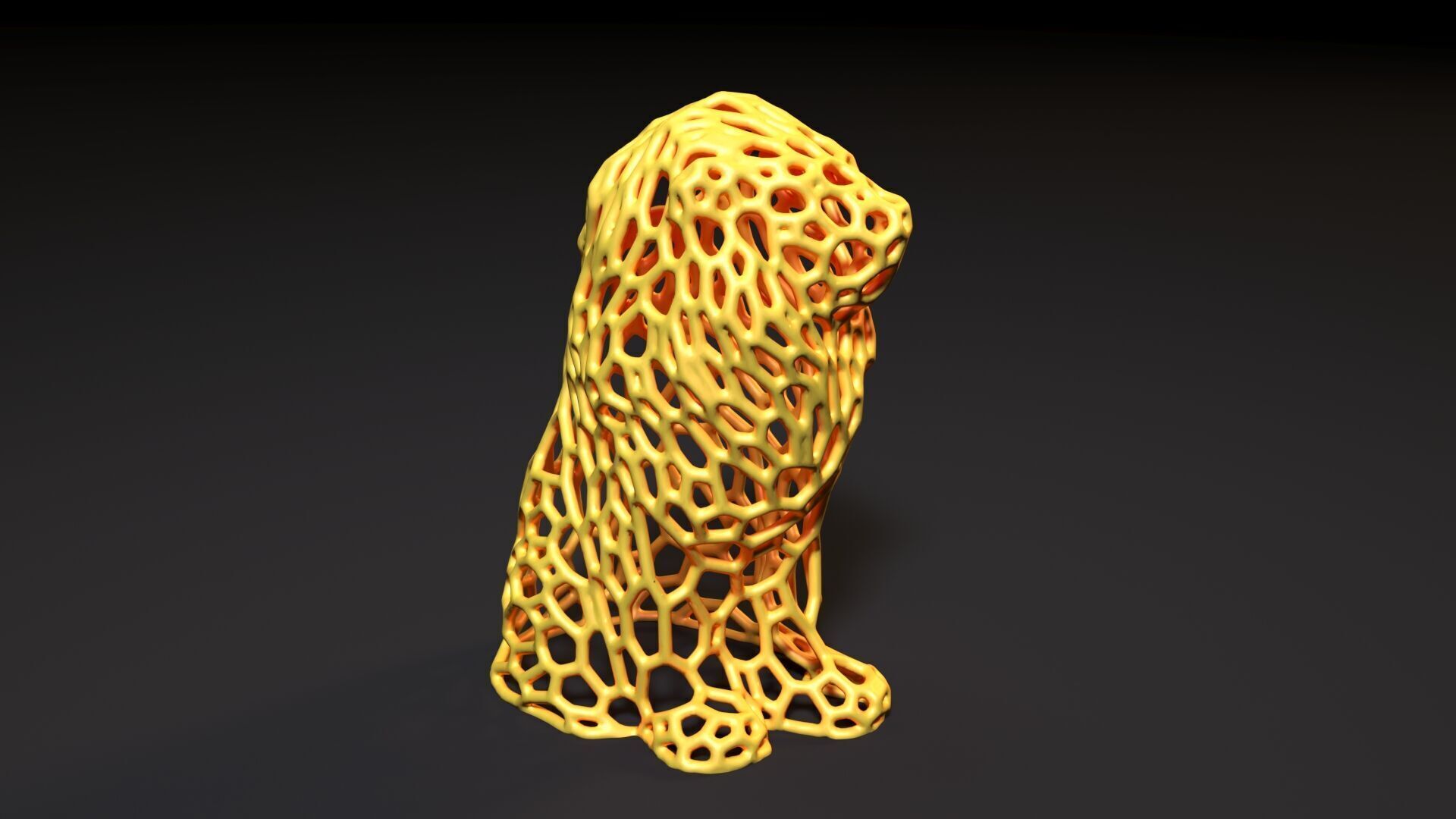 Lion Sculpture 3D print model_6