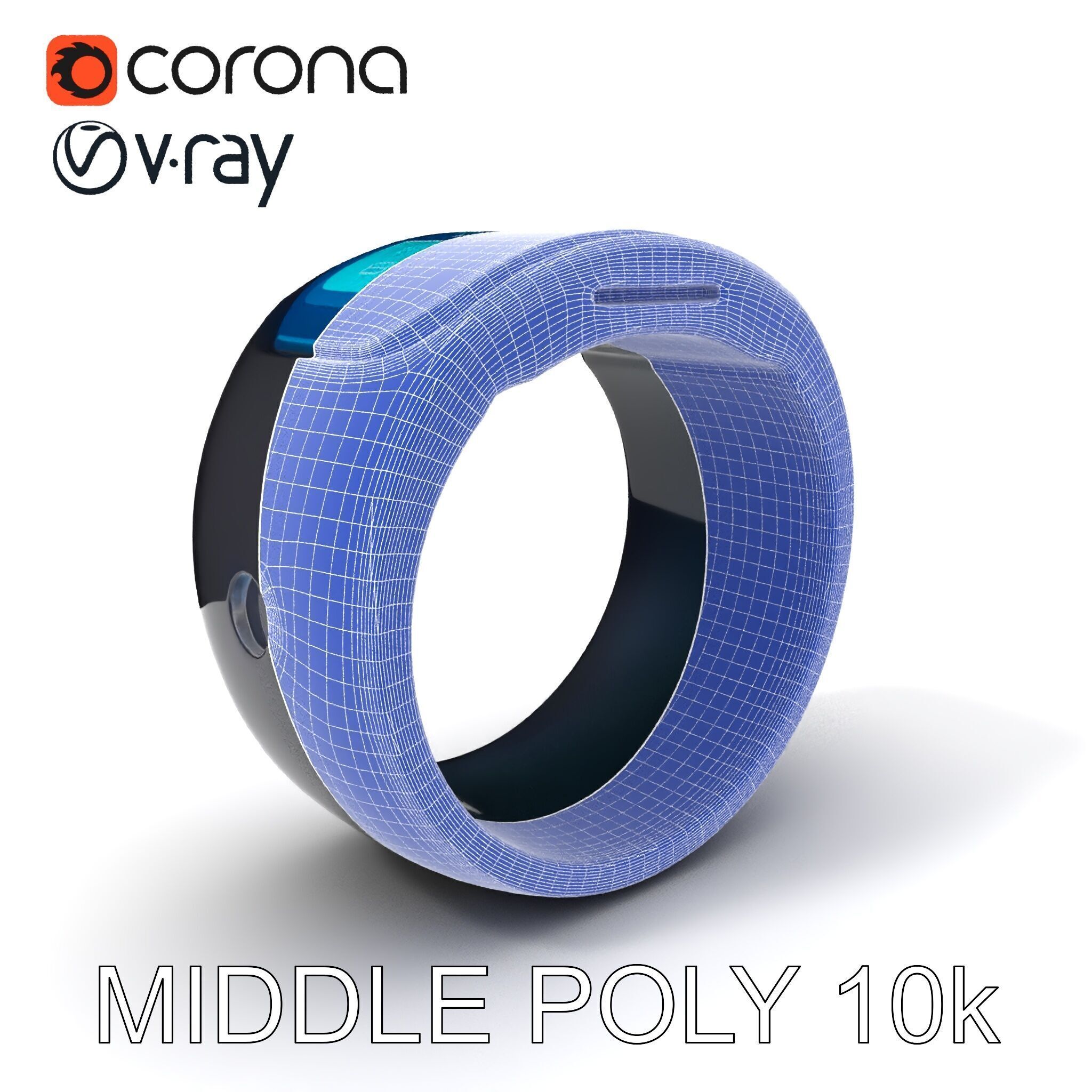 Smart Ring Digital Model Pack Low-poly 3D model_21