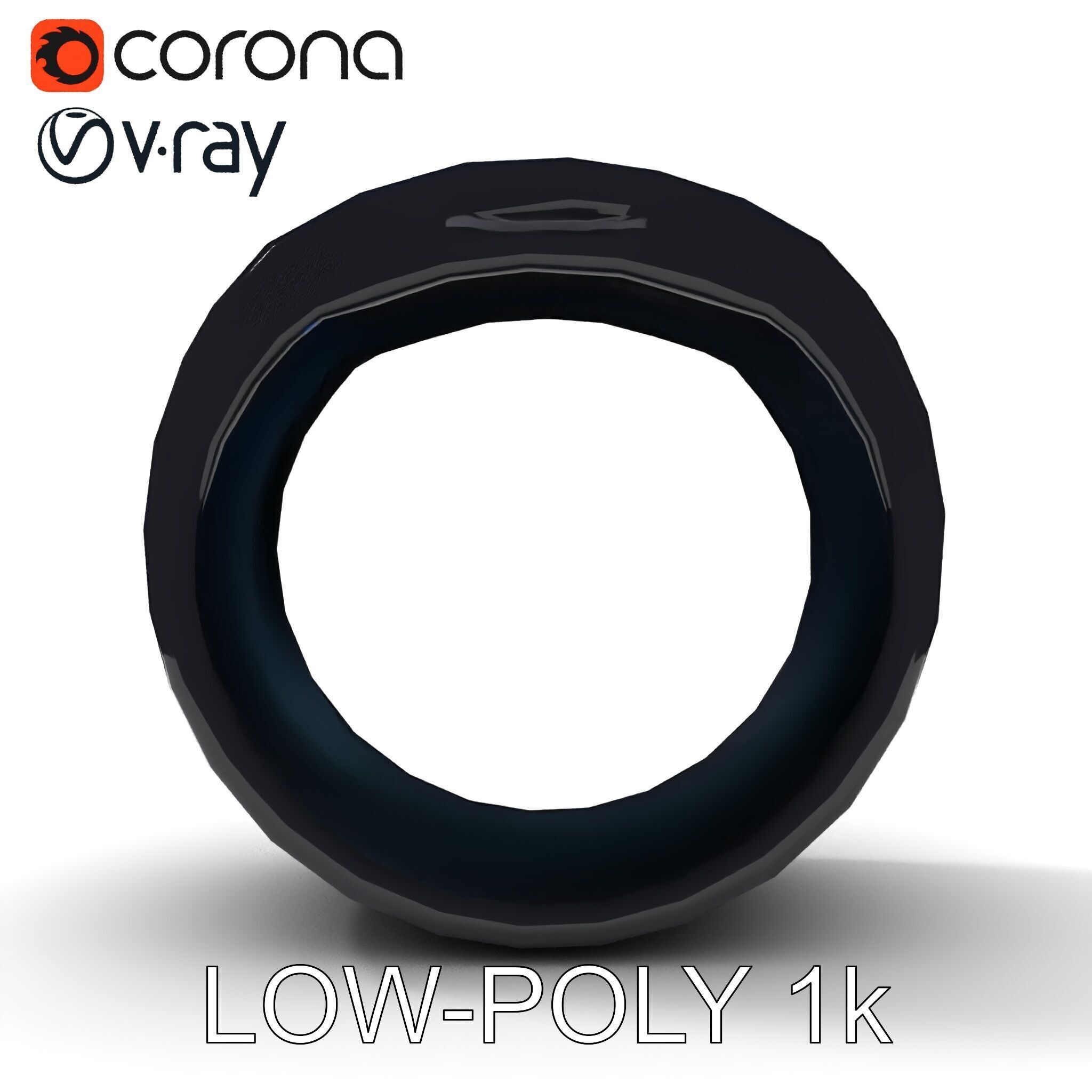 Smart Ring Digital Model Pack Low-poly 3D model_20