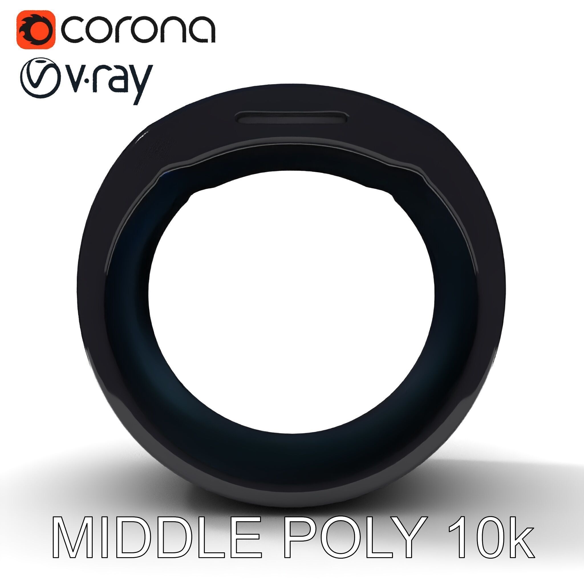 Smart Ring Digital Model Pack Low-poly 3D model_6