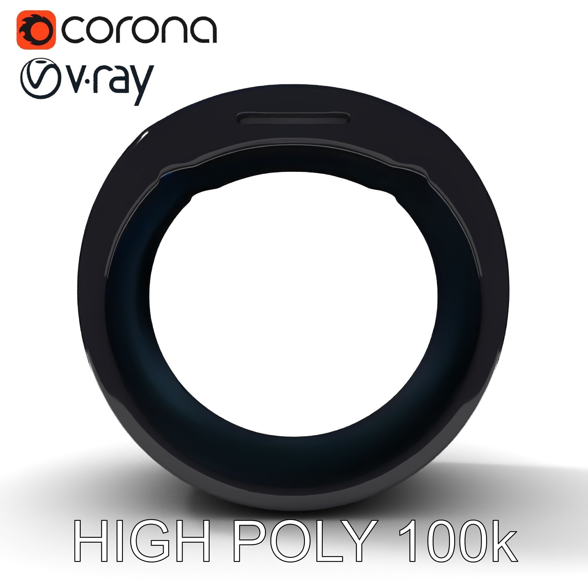 Smart Ring Digital Model Pack Low-poly 3D model_16
