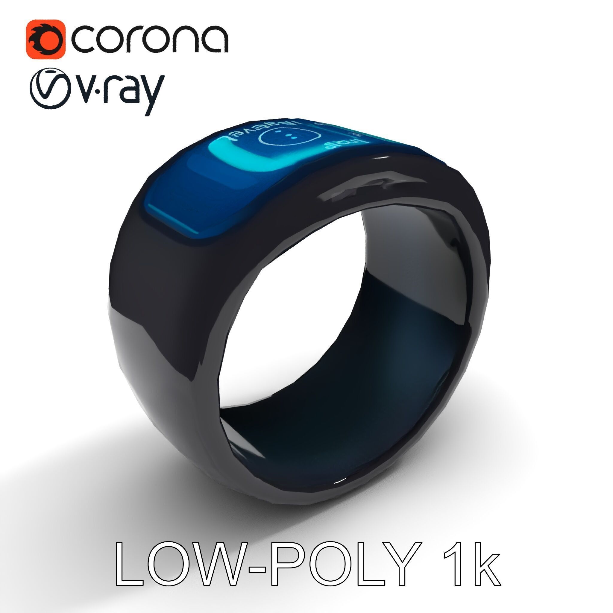 Smart Ring Digital Model Pack Low-poly 3D model_18
