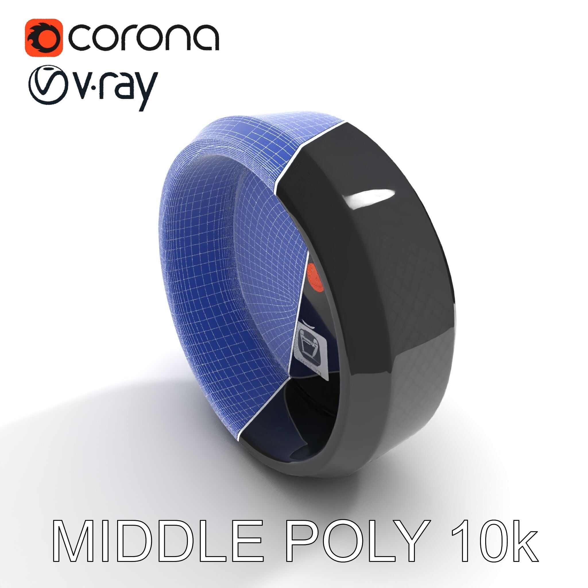 Smart Ring Model Pack with Interactive Display Low-poly 3D model_9