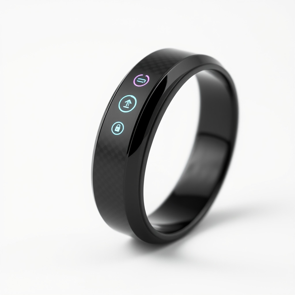 Smart Ring Model Pack with Interactive Display Low-poly 3D model_4