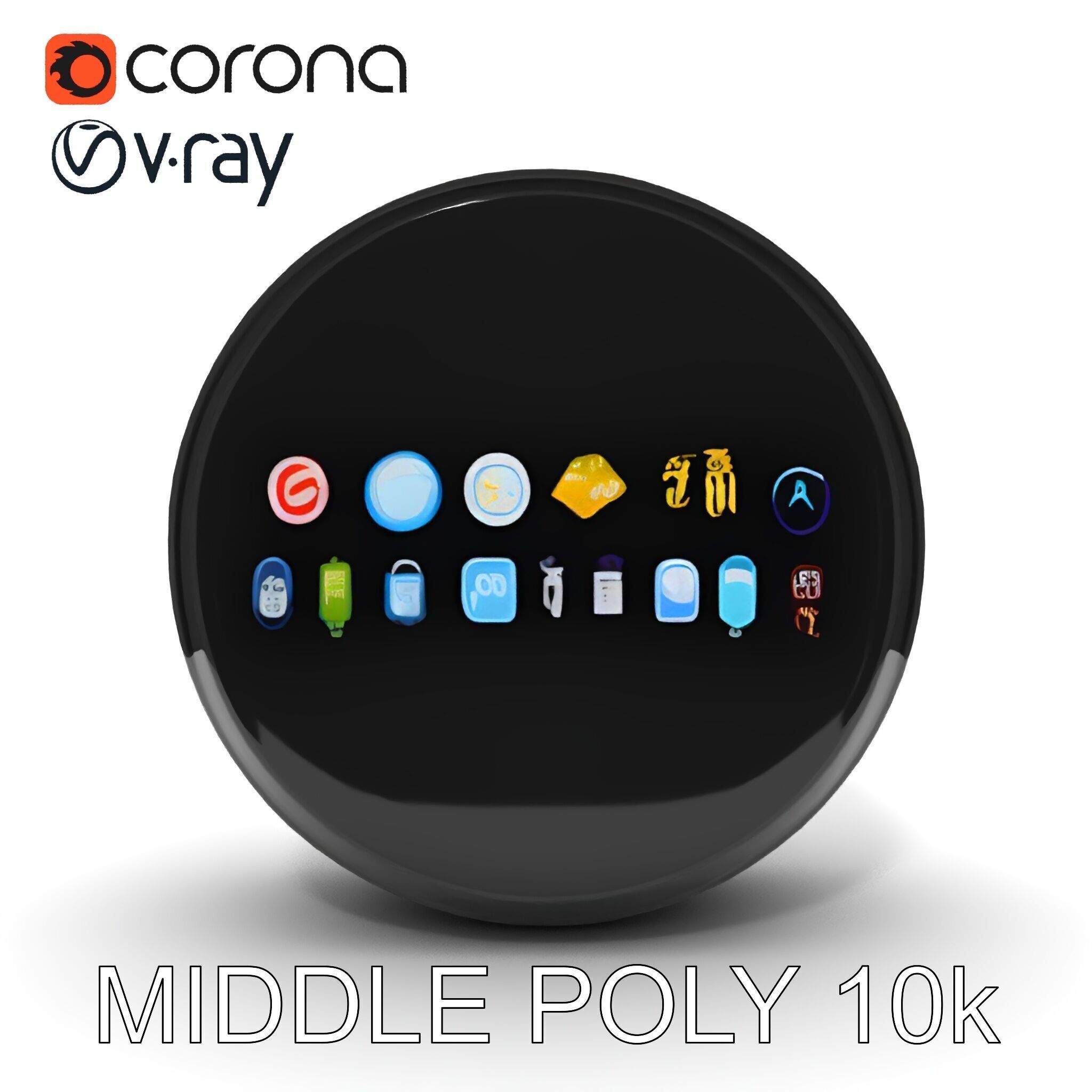 Smart Ring Model Pack with Interactive Display Low-poly 3D model_29