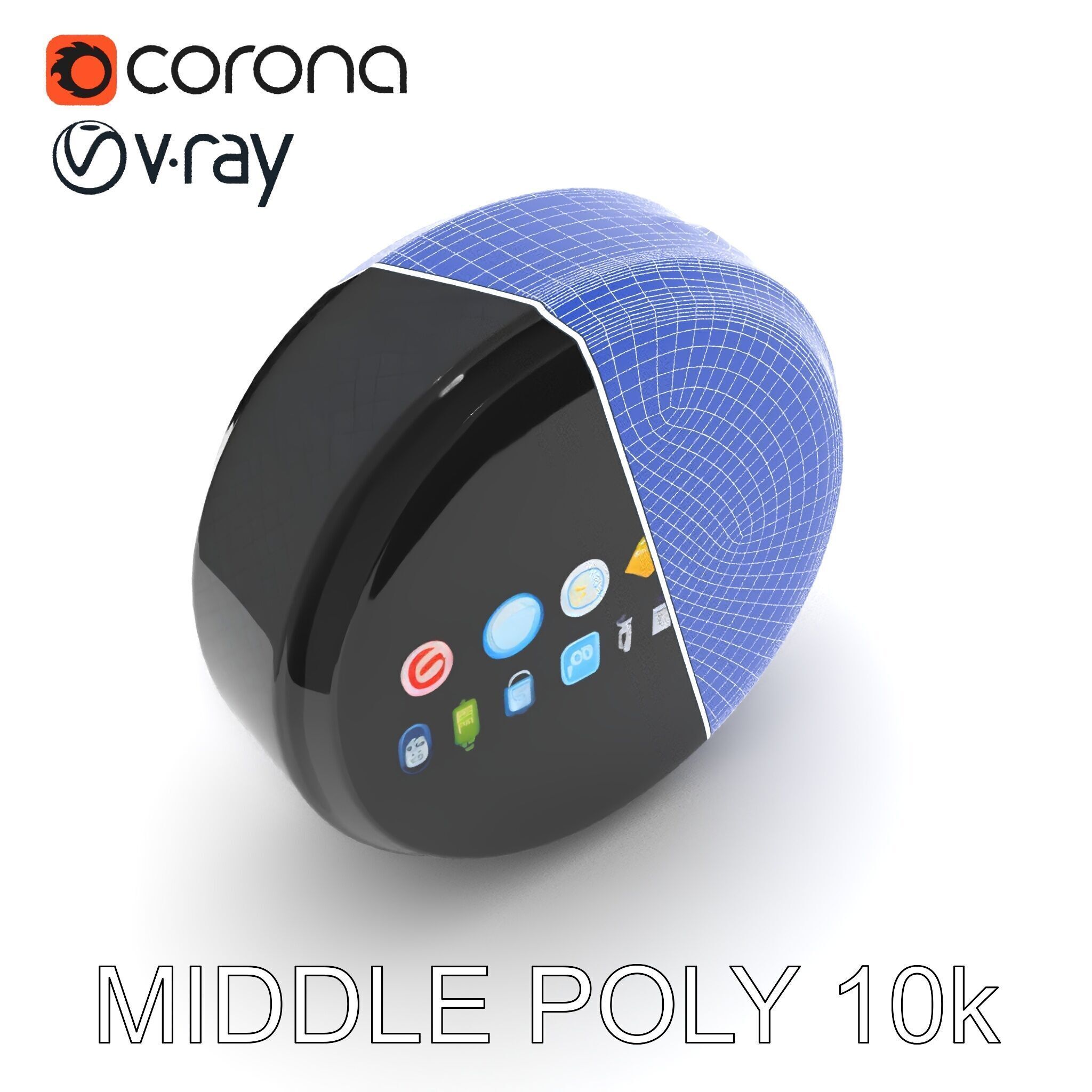 Smart Ring Model Pack with Interactive Display Low-poly 3D model_23