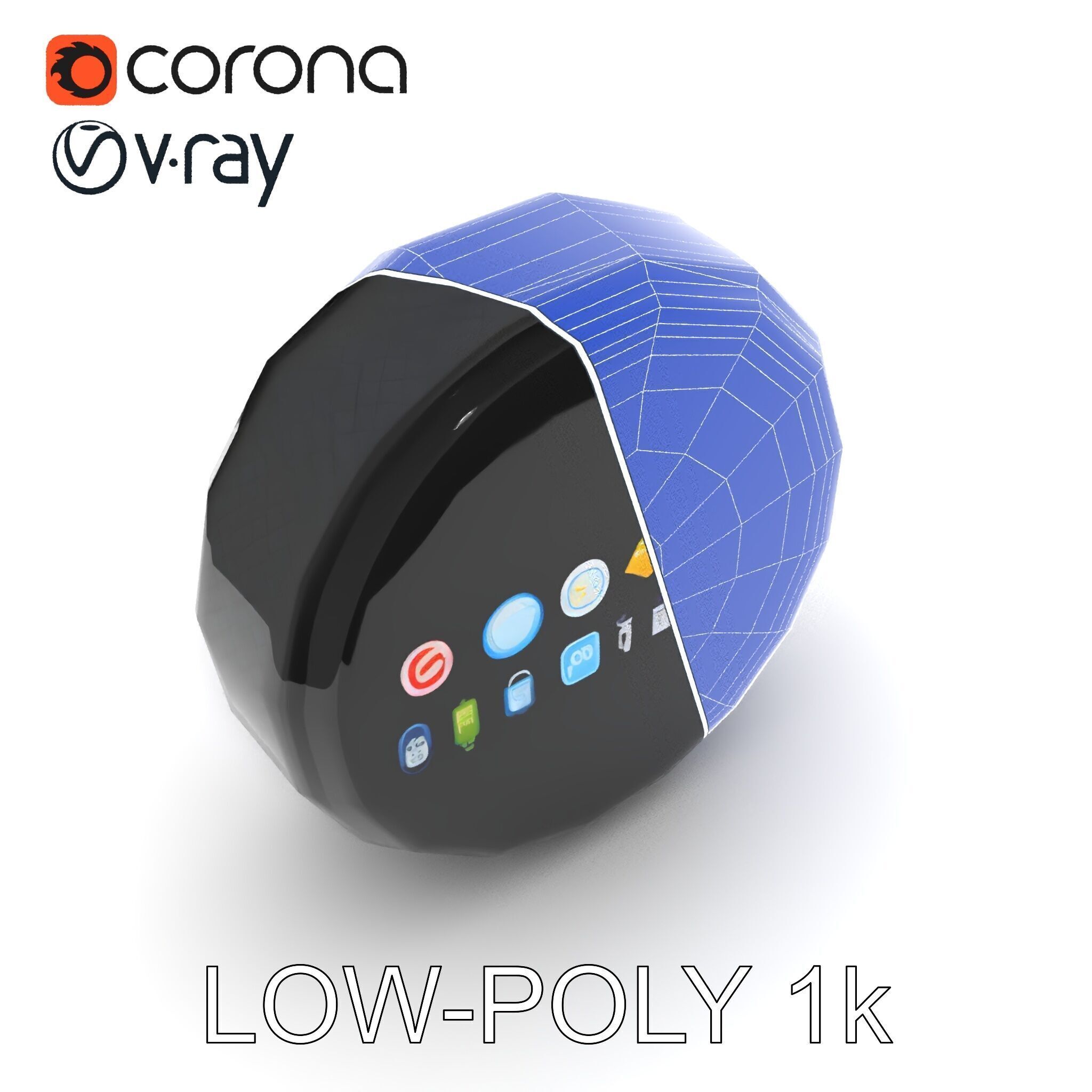 Smart Ring Model Pack with Interactive Display Low-poly 3D model_13