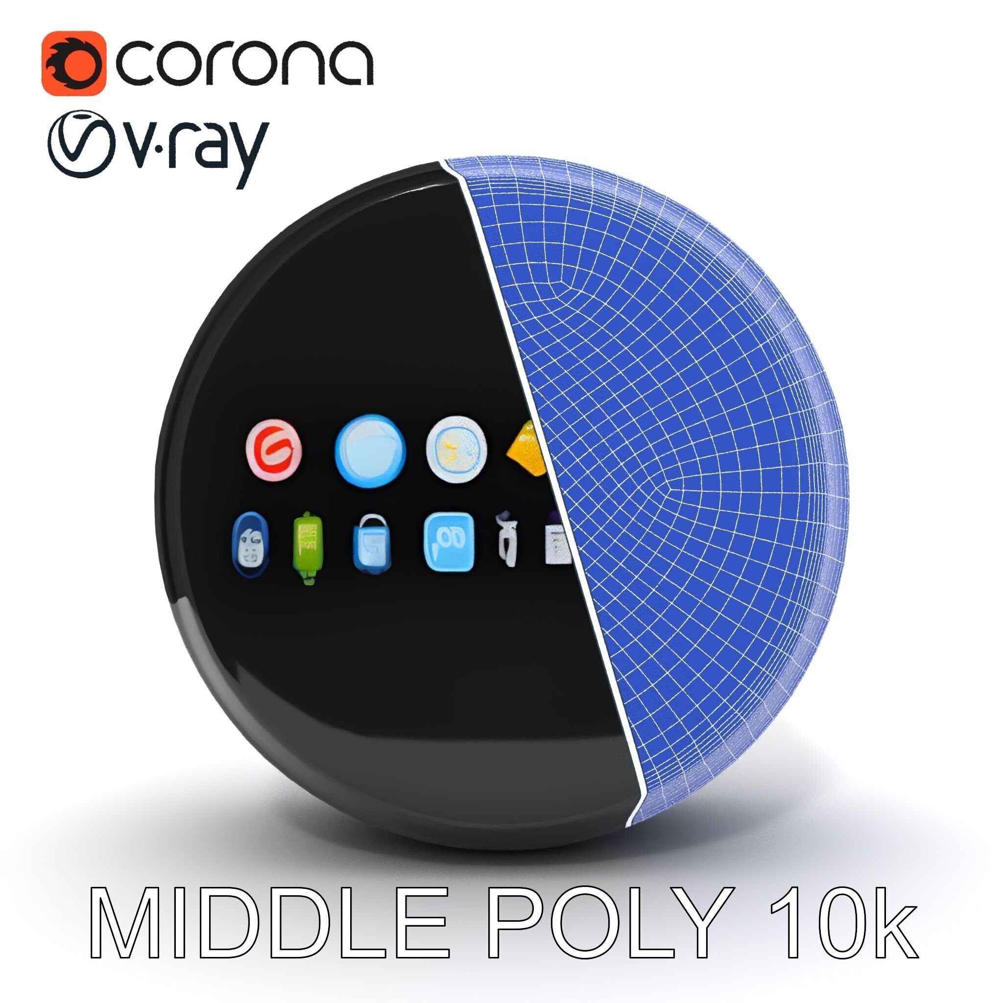 Smart Ring Model Pack with Interactive Display Low-poly 3D model_12