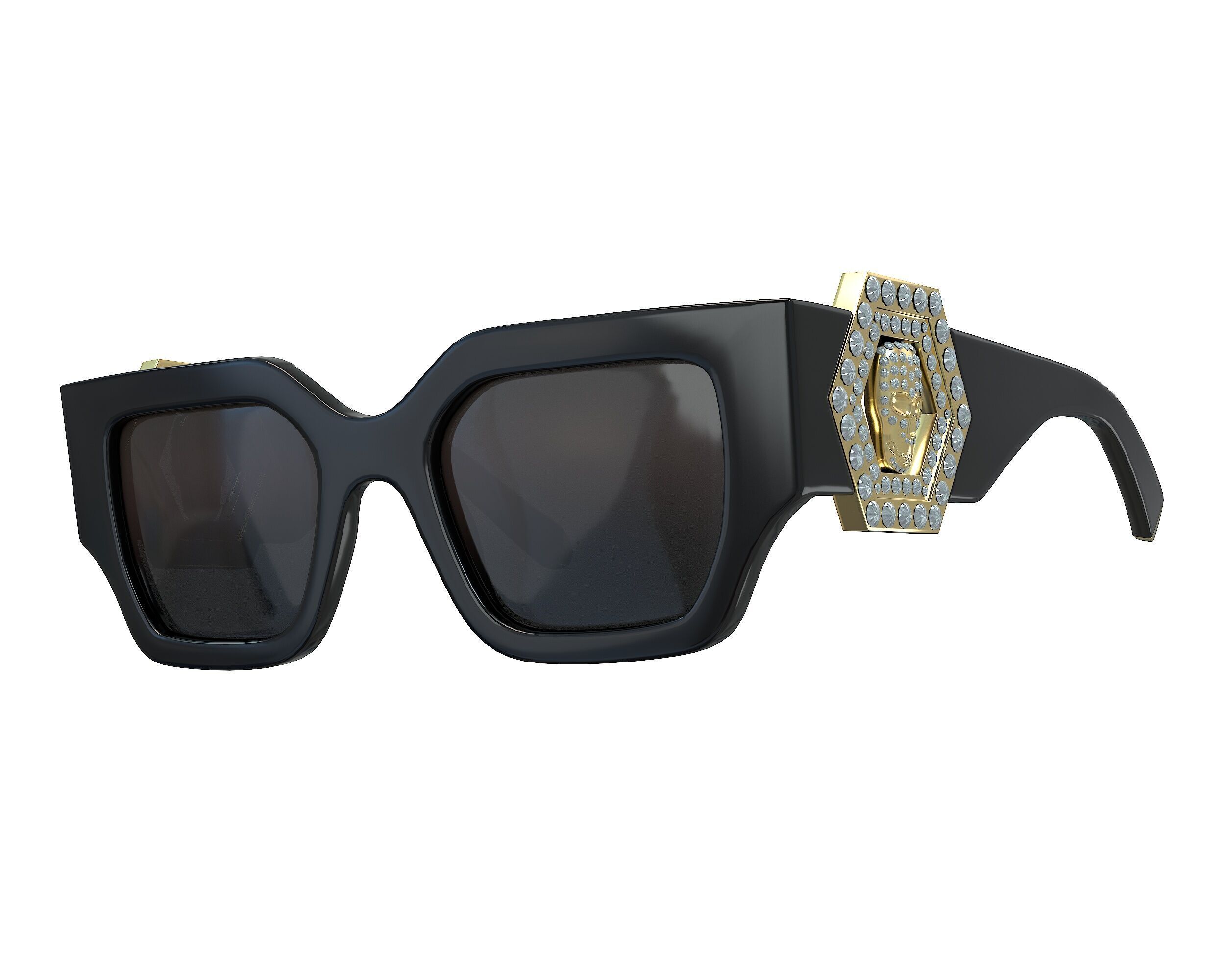 Philipp Plein Square Exclusive Sunglasses Low-poly 3D model_2