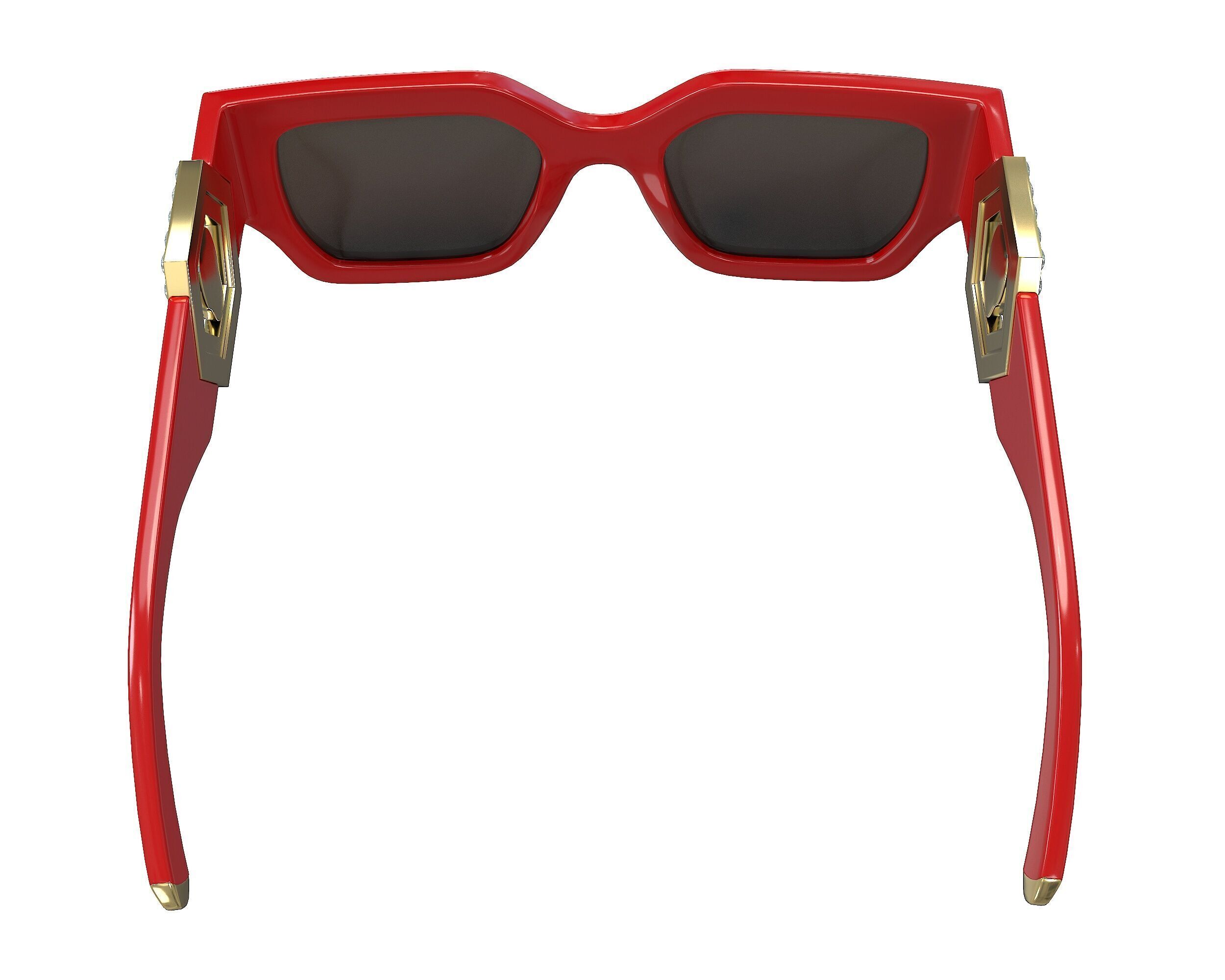 Philipp Plein Square Exclusive Sunglasses Low-poly 3D model_8