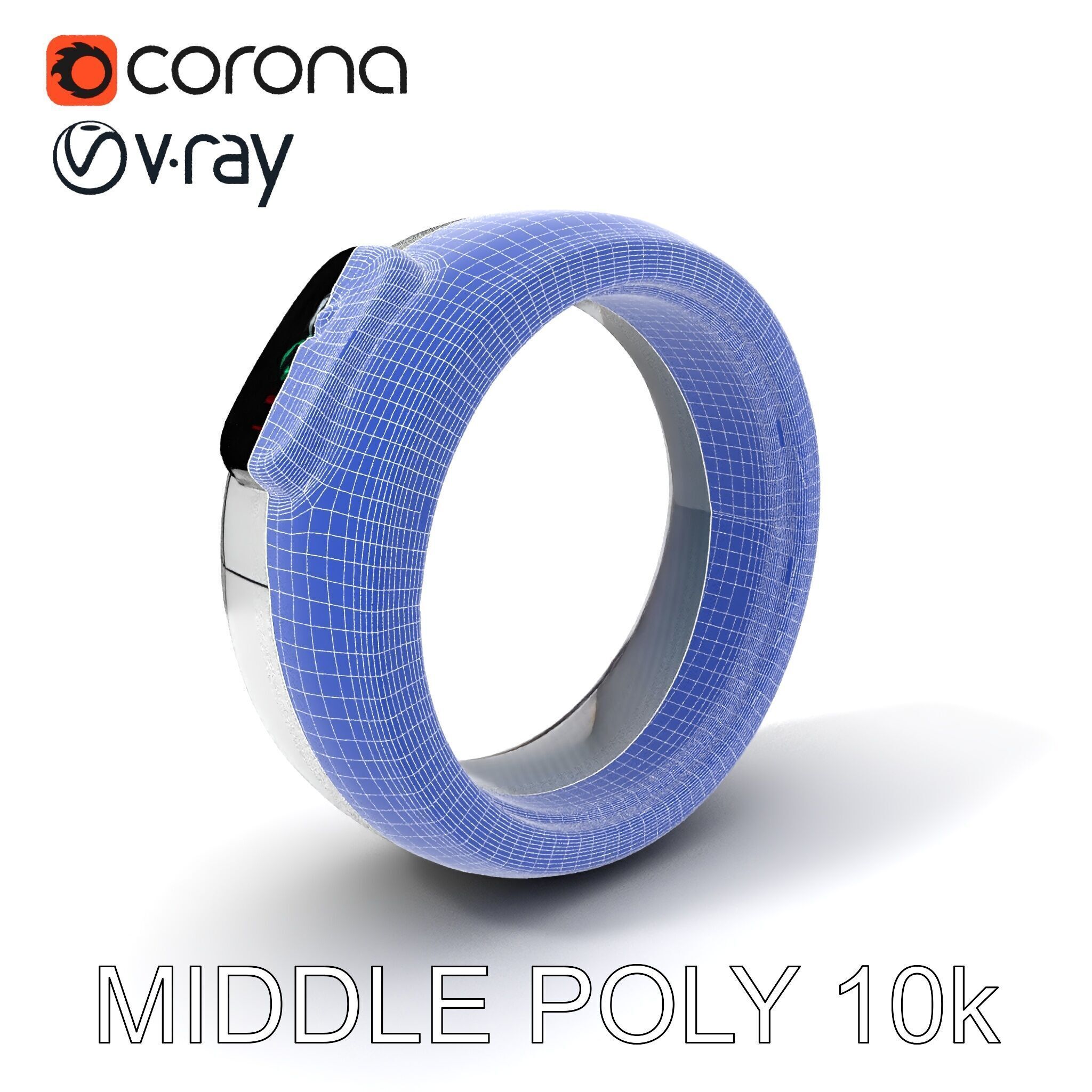 Smart Ring D Model Pack with PBR Textures Low-poly 3D model_21