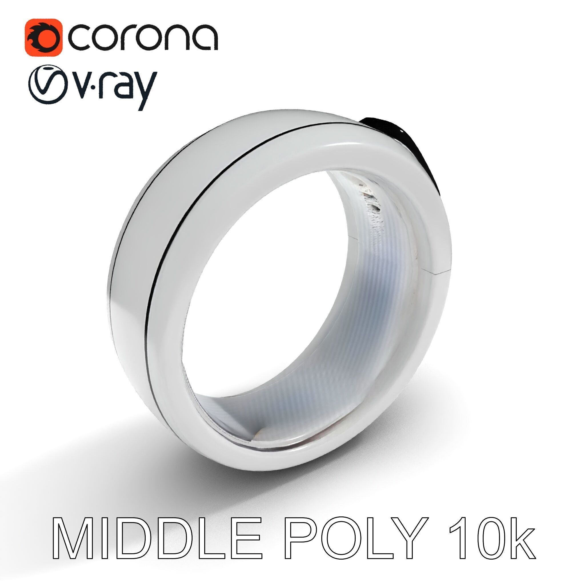 Smart Ring D Model Pack with PBR Textures Low-poly 3D model_6