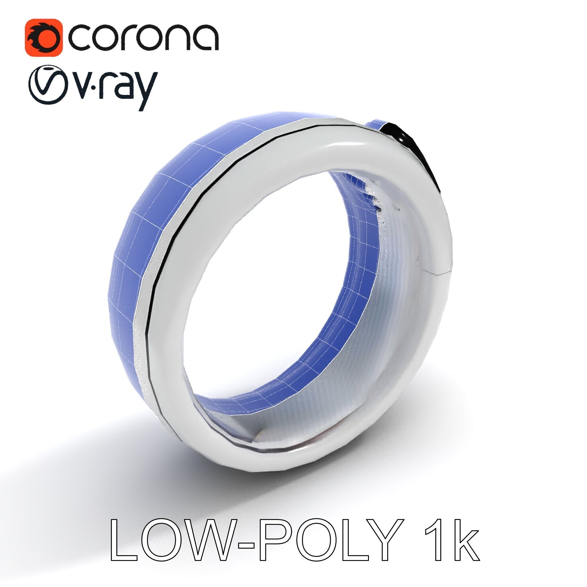 Smart Ring D Model Pack with PBR Textures Low-poly 3D model_22
