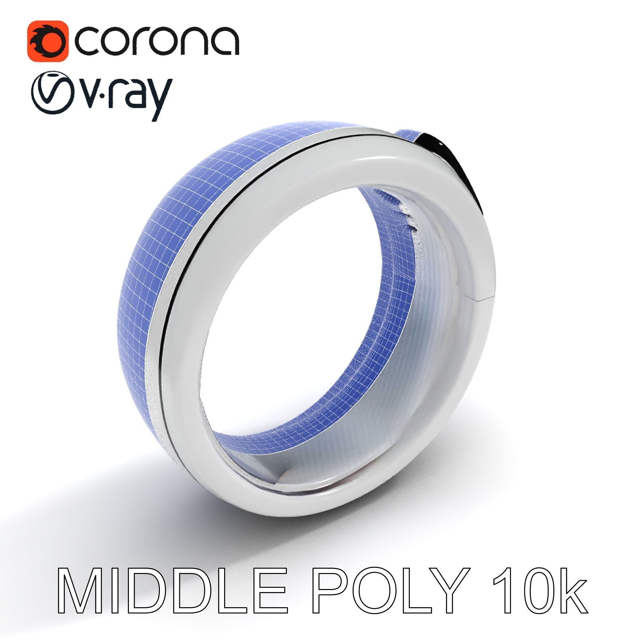 Smart Ring D Model Pack with PBR Textures Low-poly 3D model_32