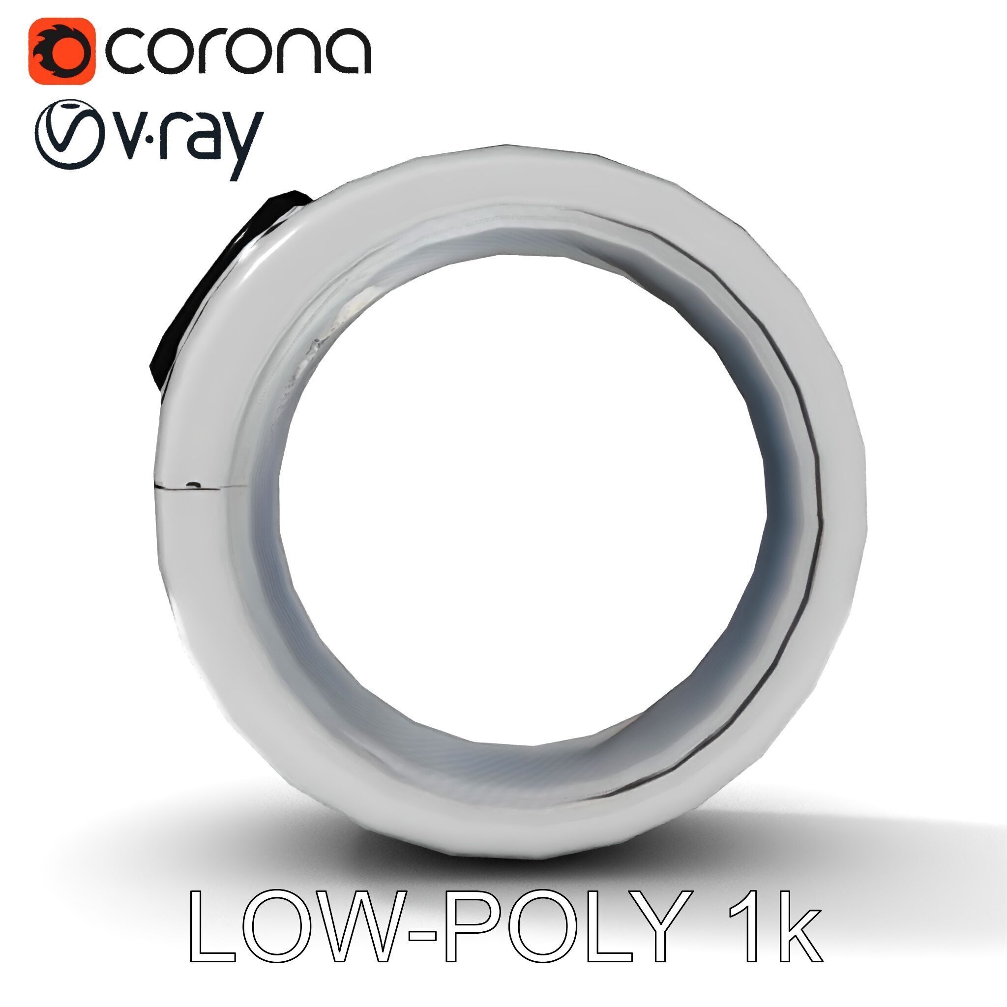 Smart Ring D Model Pack with PBR Textures Low-poly 3D model_12