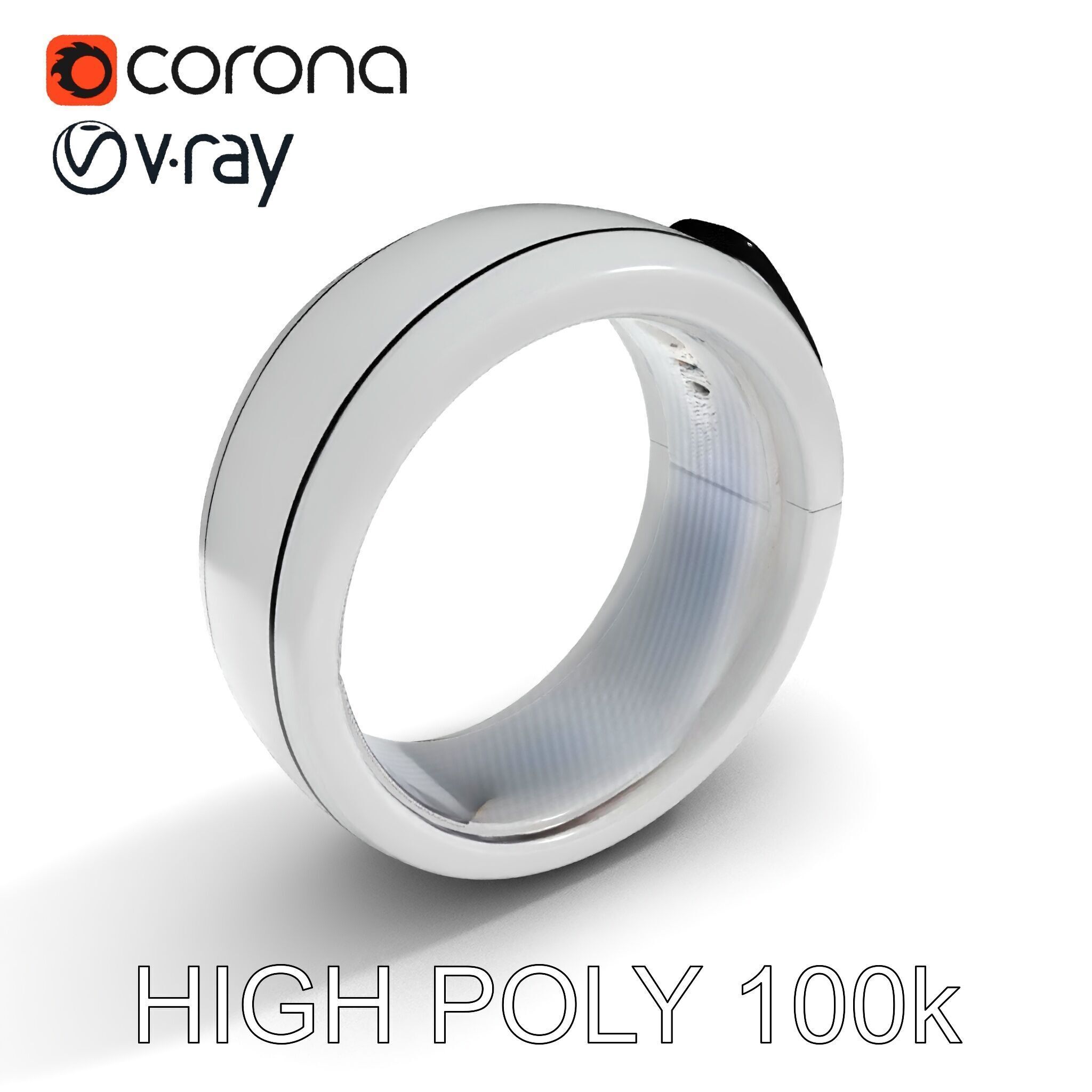 Smart Ring D Model Pack with PBR Textures Low-poly 3D model_23