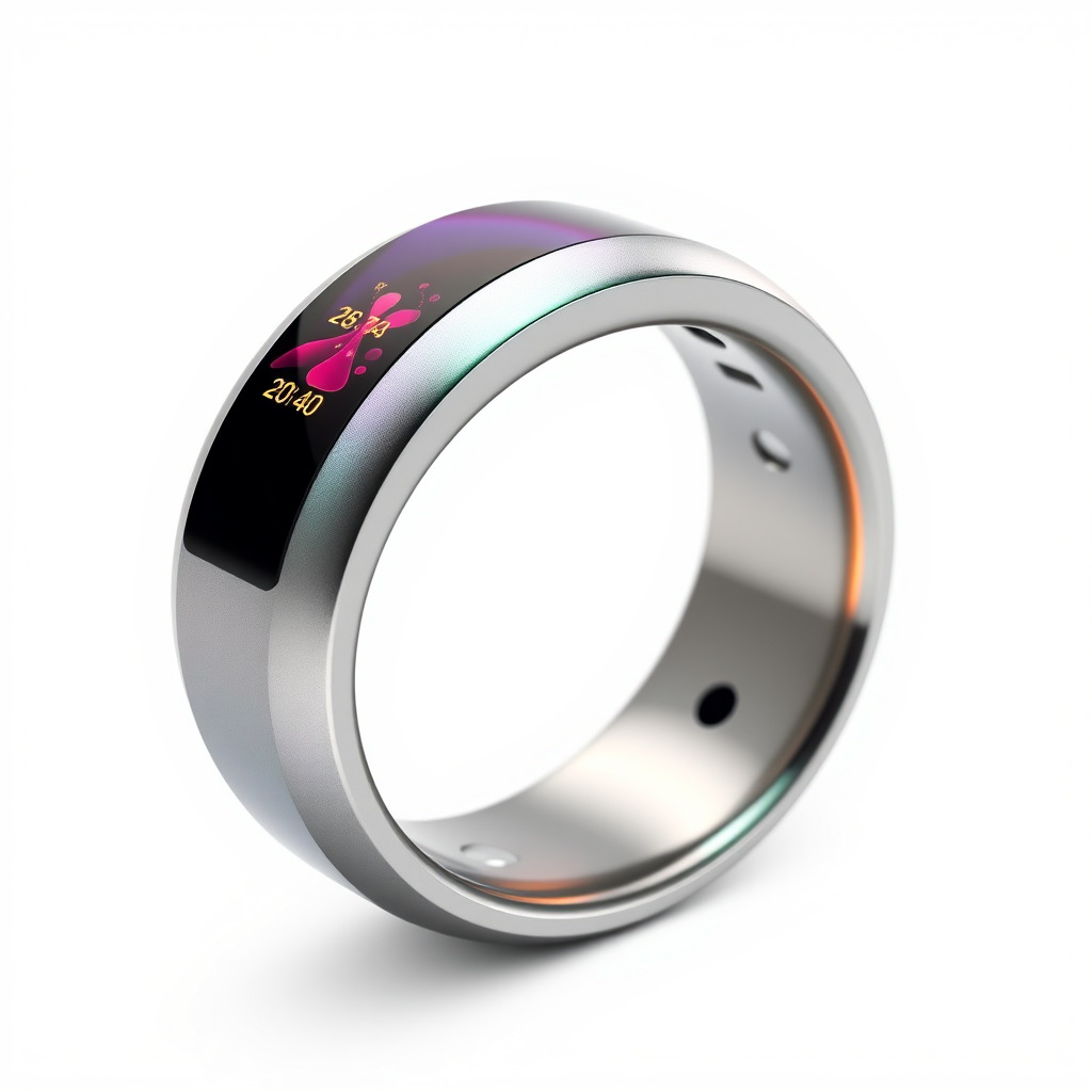 Smart Ring Model Pack with Interactive LED Display Low-poly 3D model_4