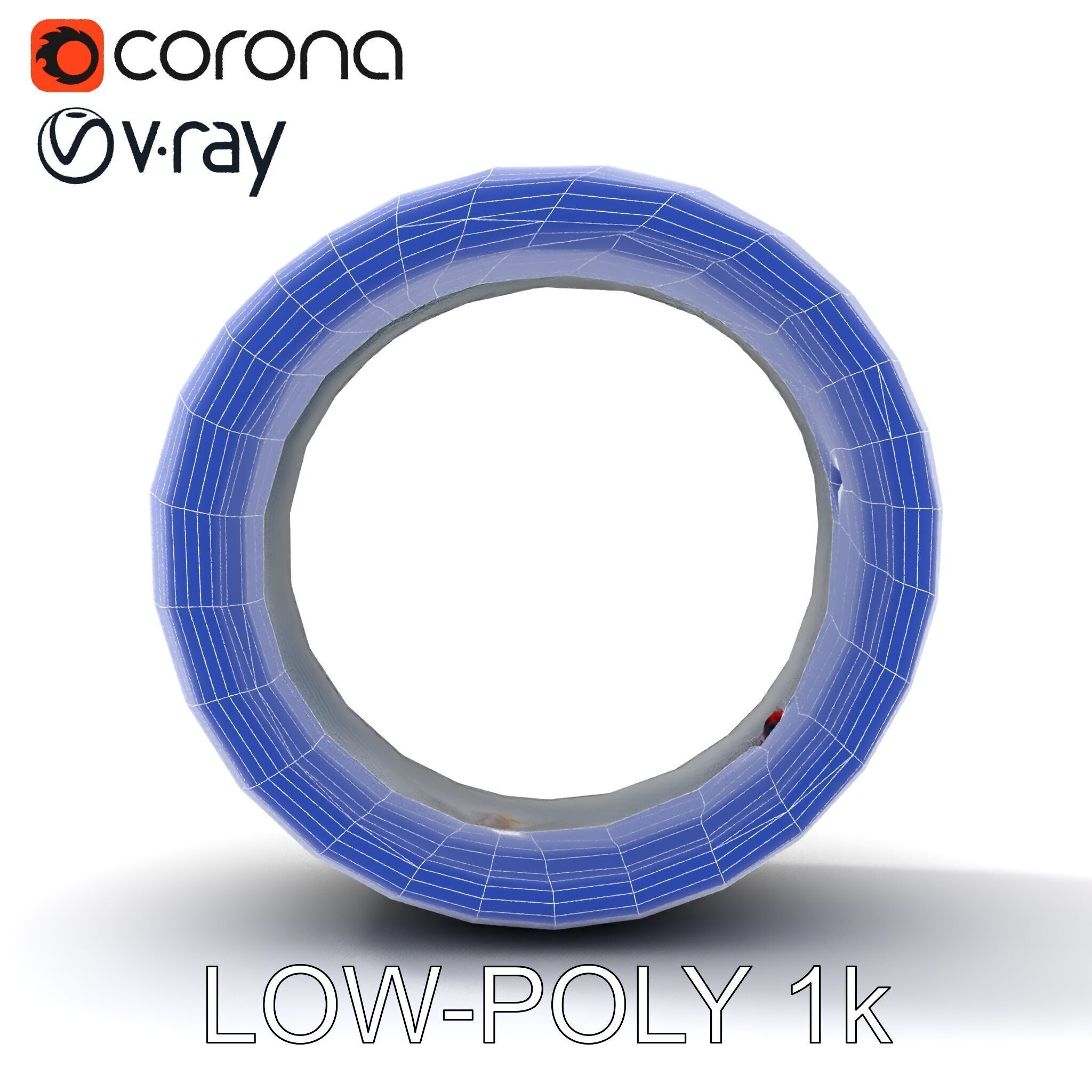 Smart Ring Model Pack with Interactive LED Display Low-poly 3D model_15