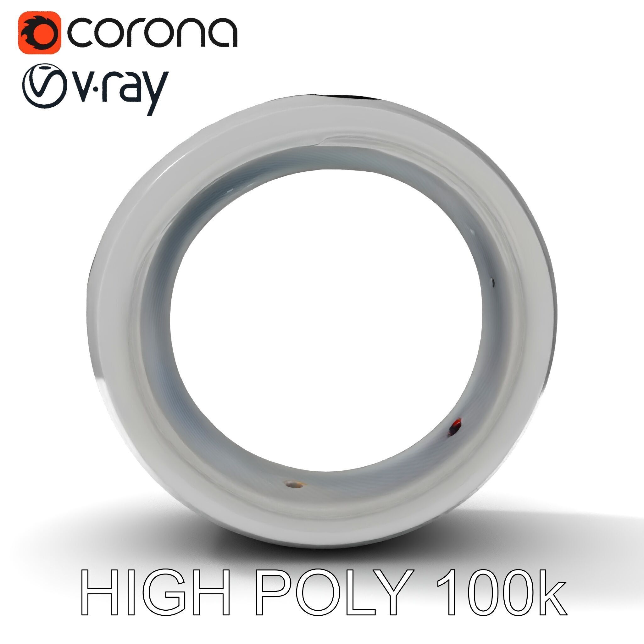 Smart Ring Model Pack with Interactive LED Display Low-poly 3D model_27