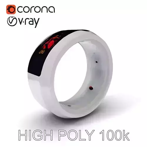 Smart Ring Model Pack with Interactive LED Display Low-poly 3D model Smart Ring Model Pack with Interactive LED Display Low-poly 3D model