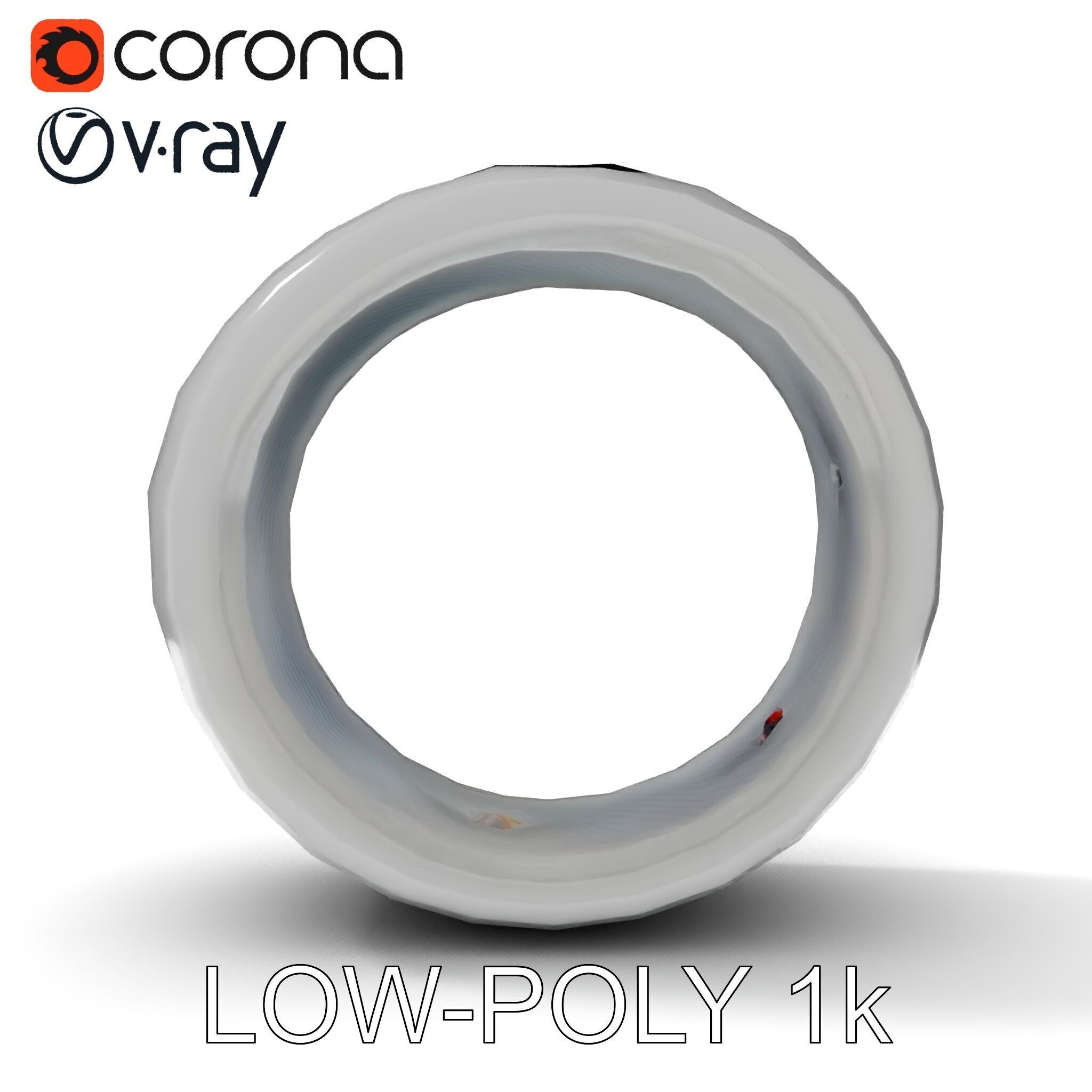 Smart Ring Model Pack with Interactive LED Display Low-poly 3D model_26