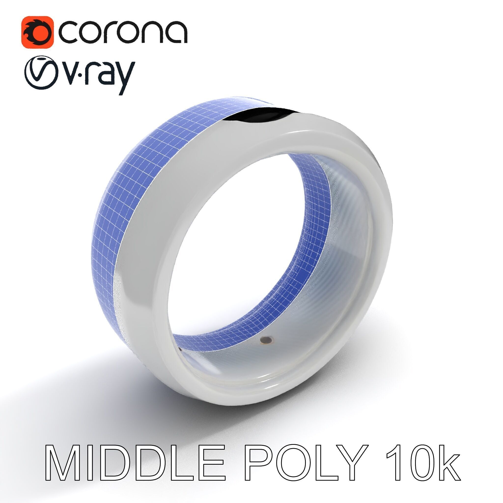 Smart Ring Model Pack with Interactive LED Display Low-poly 3D model_17