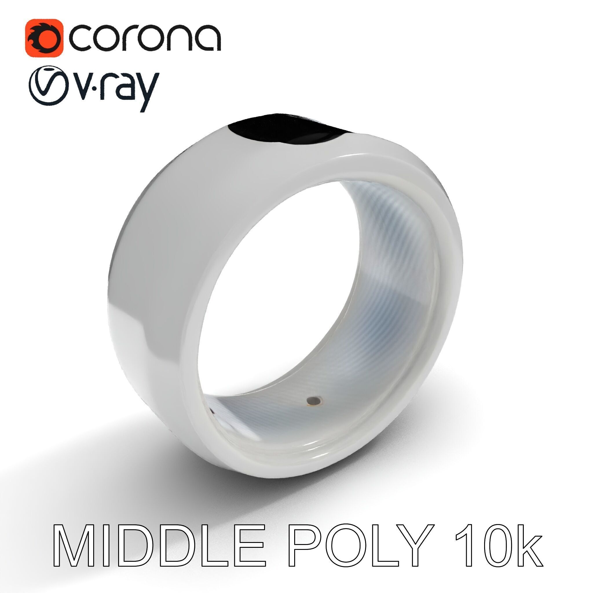 Smart Ring Model Pack with Interactive LED Display Low-poly 3D model_12