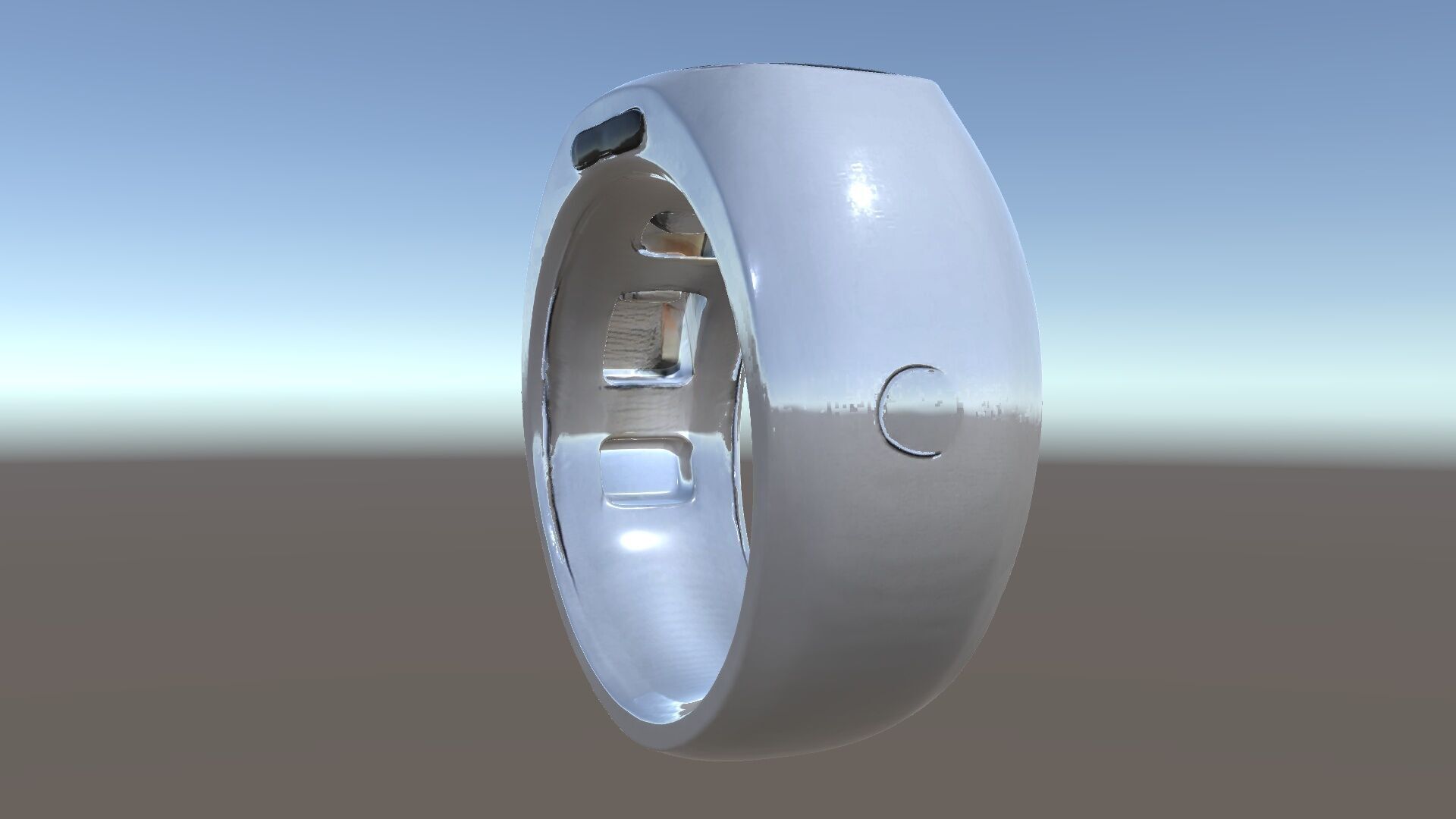 Smart Ring D Model Pack for Wearable Technology Integration Low-poly 3D model_5