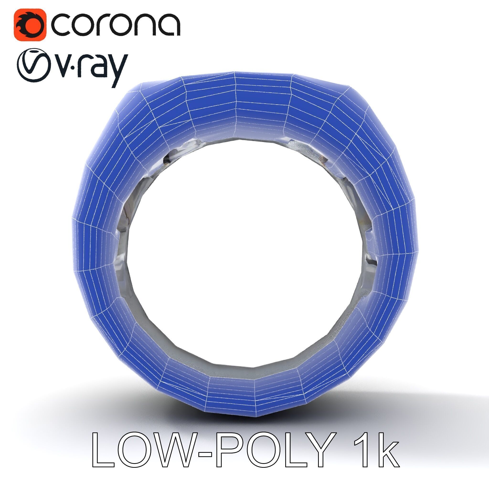 Smart Ring D Model Pack for Wearable Technology Integration Low-poly 3D model_30
