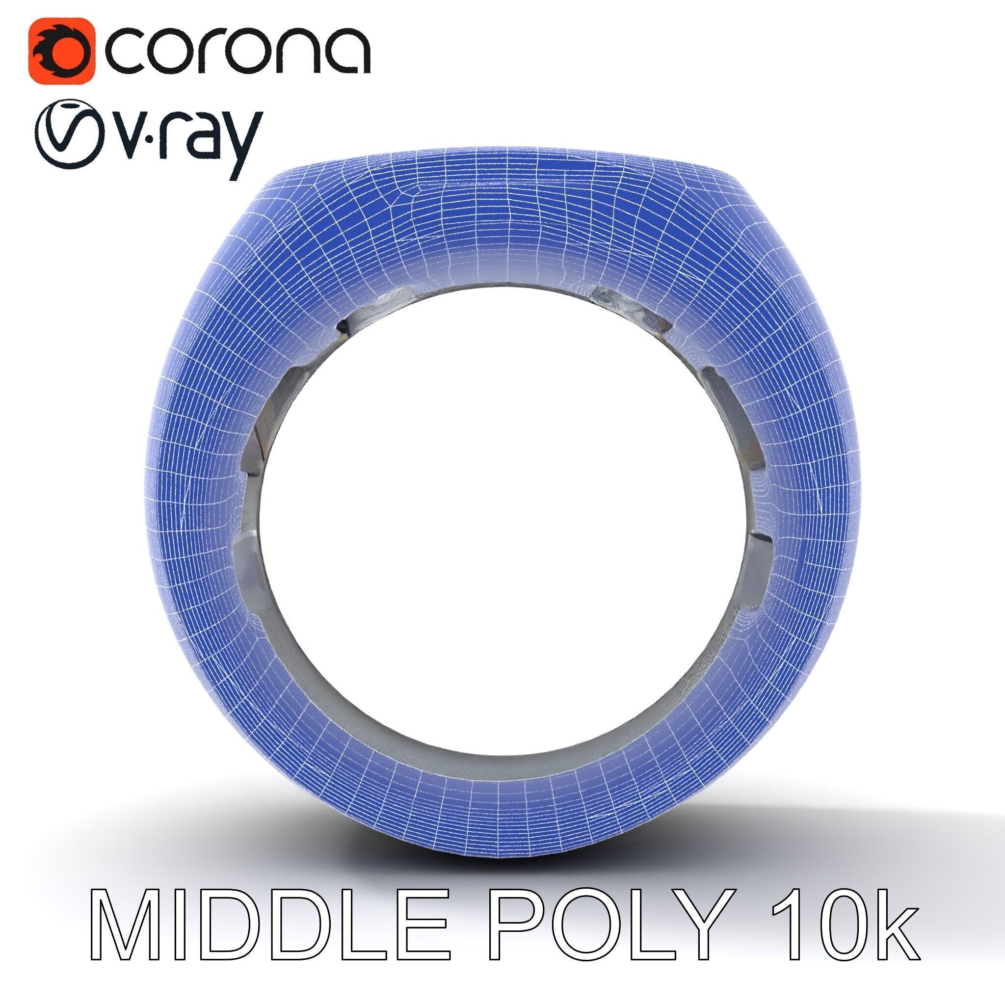 Smart Ring D Model Pack for Wearable Technology Integration Low-poly 3D model_6